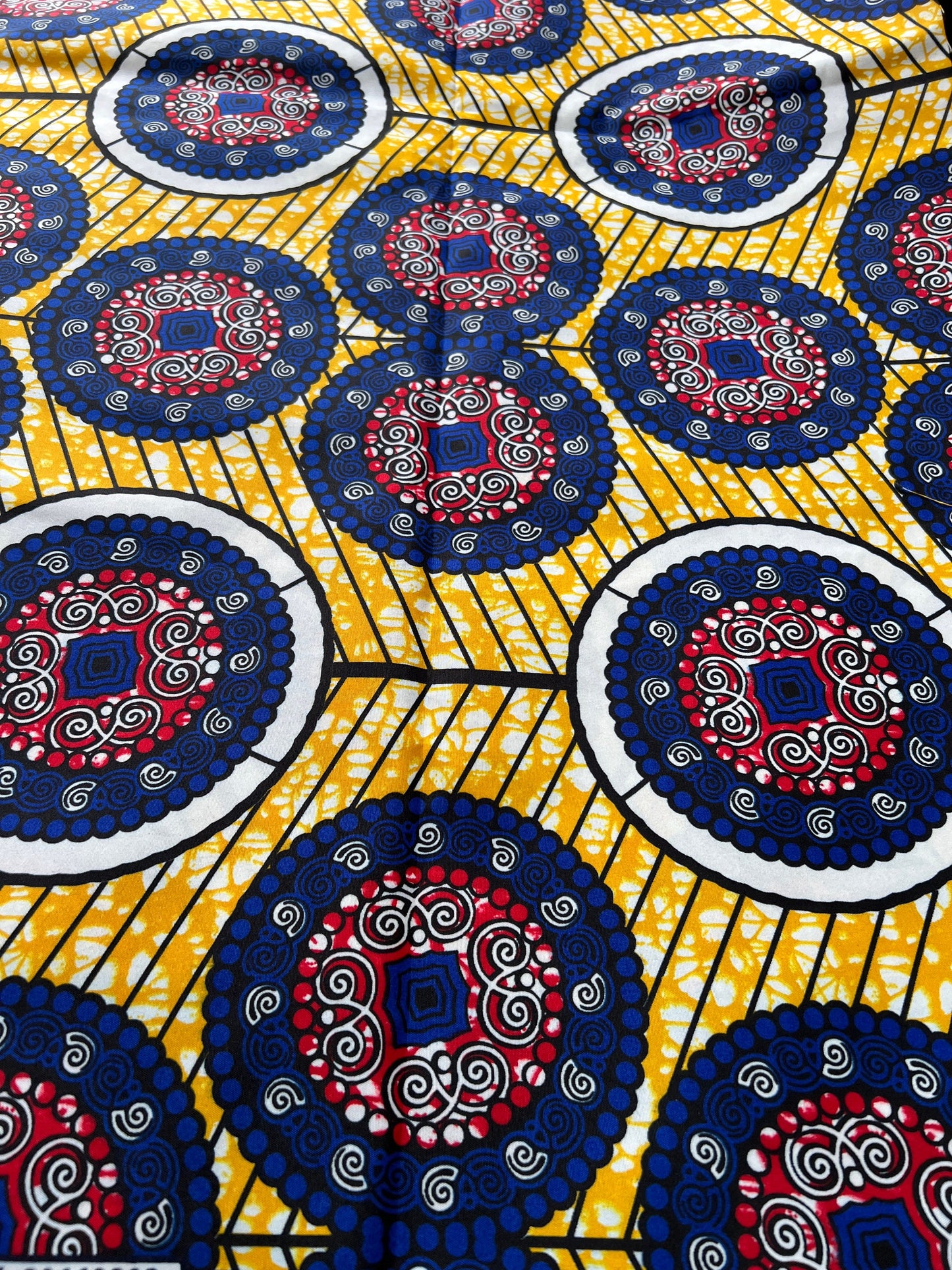 Polycotton African Fabric 6 Yards Soft Ankara Wax Print Material