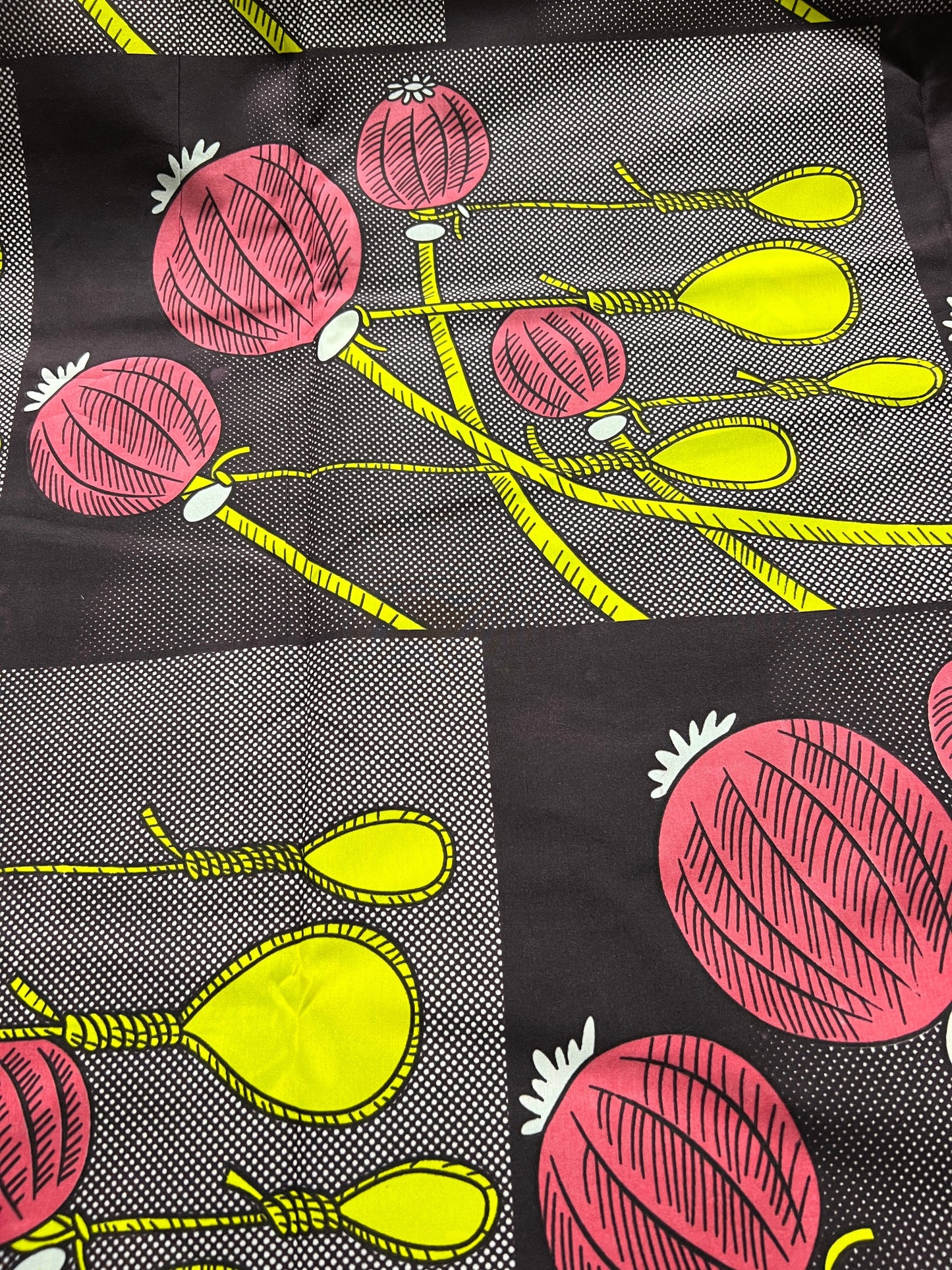 Polycotton African Fabric 6 Yards Soft Ankara Wax Print Material