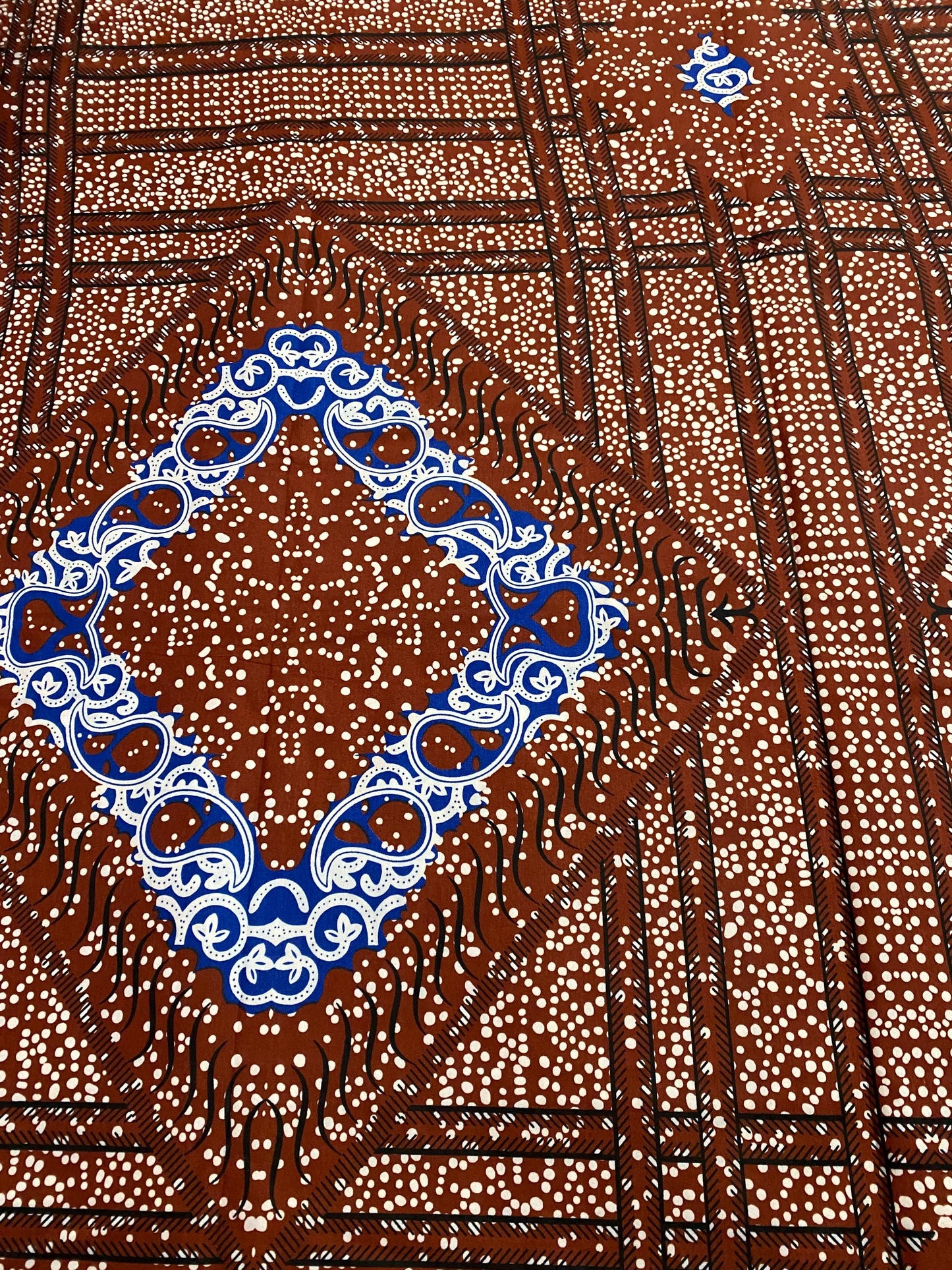 Polycotton African Fabric 6 Yards Soft Ankara Wax Print Material