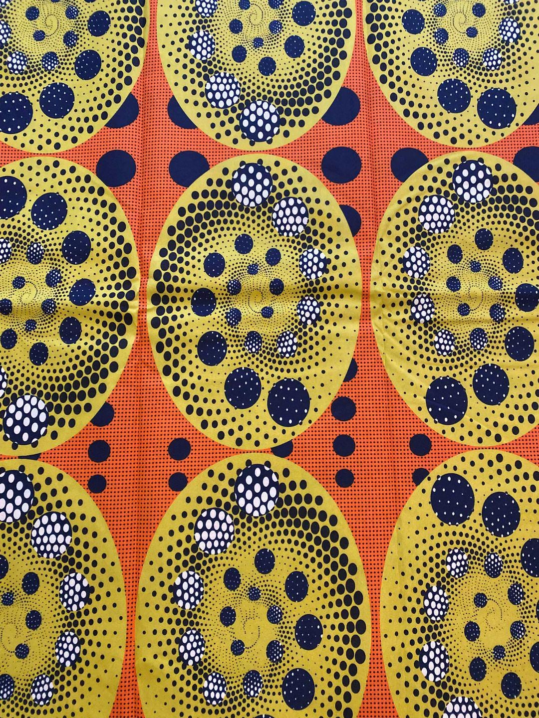 Polycotton African Fabric 6 Yards Soft Ankara Wax Print Material