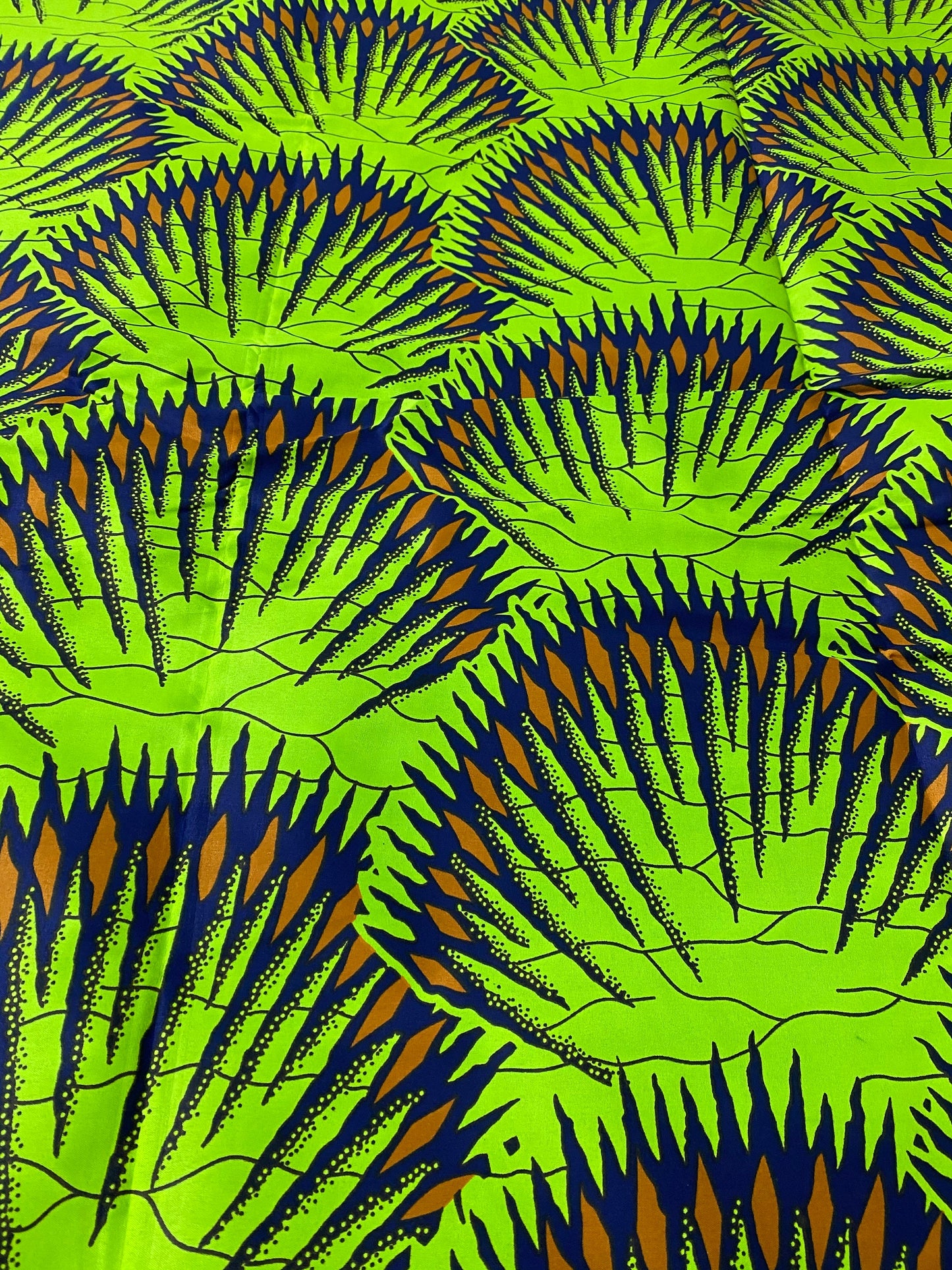 Polycotton African Fabric 6 Yards Soft Ankara Wax Print Material