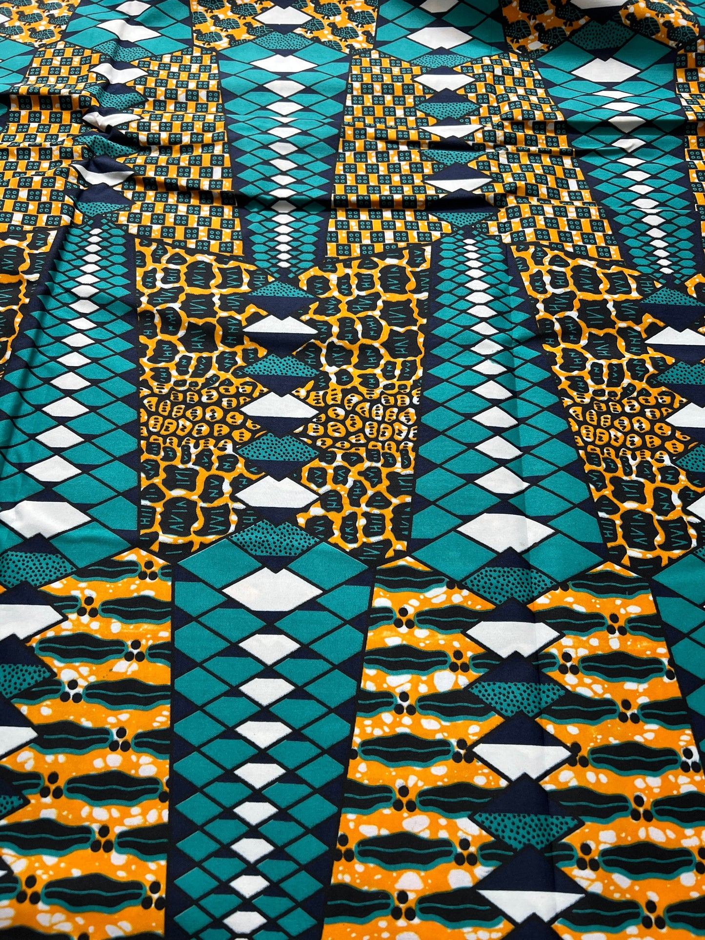 Polycotton African Fabric 6 Yards Soft Ankara Wax Print Material