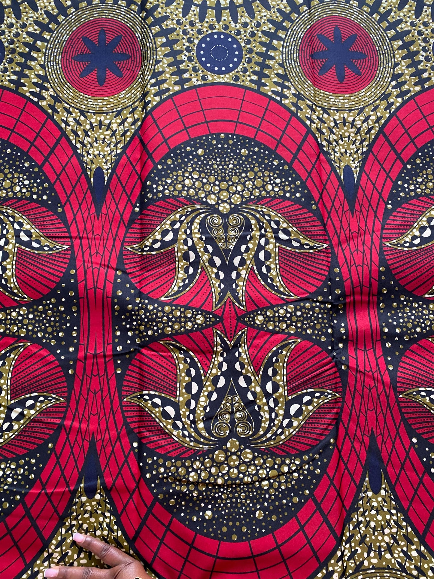 Polycotton African Fabric 6 Yards Soft Ankara Wax Print Material