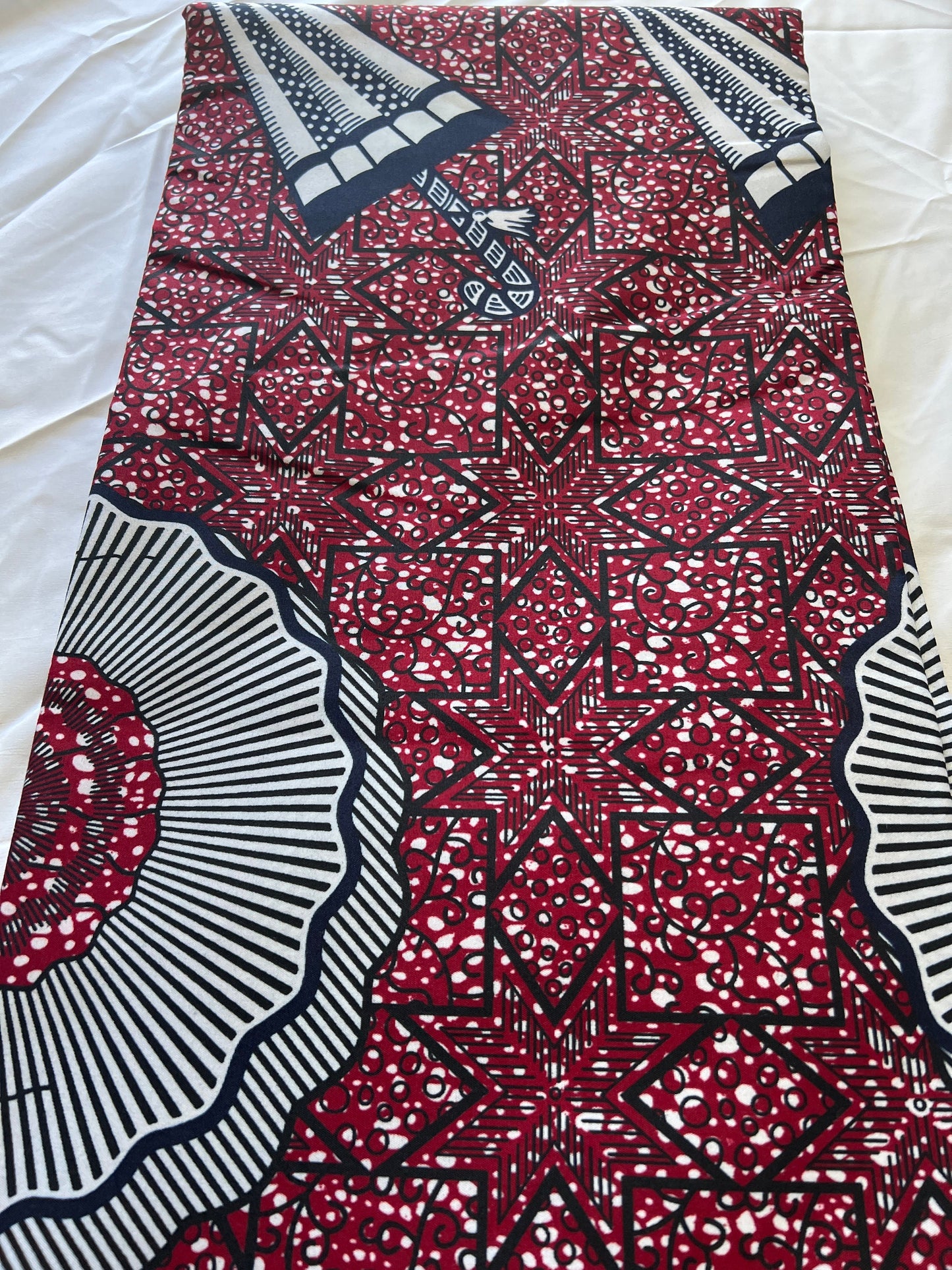 Polycotton African Fabric 6 Yards Soft Ankara Wax Print Material