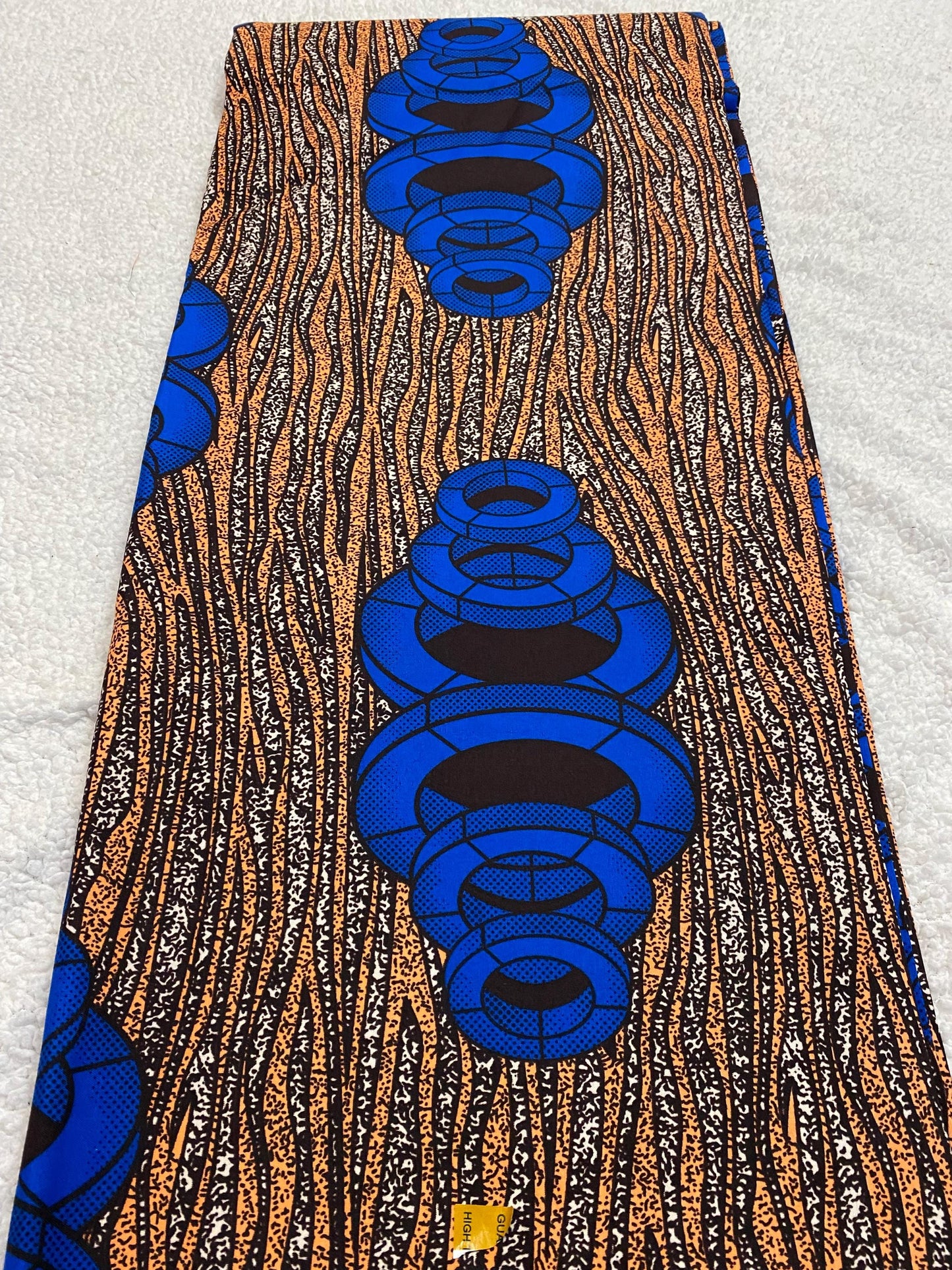 Polycotton African Fabric 6 Yards Soft Ankara Wax Print Material
