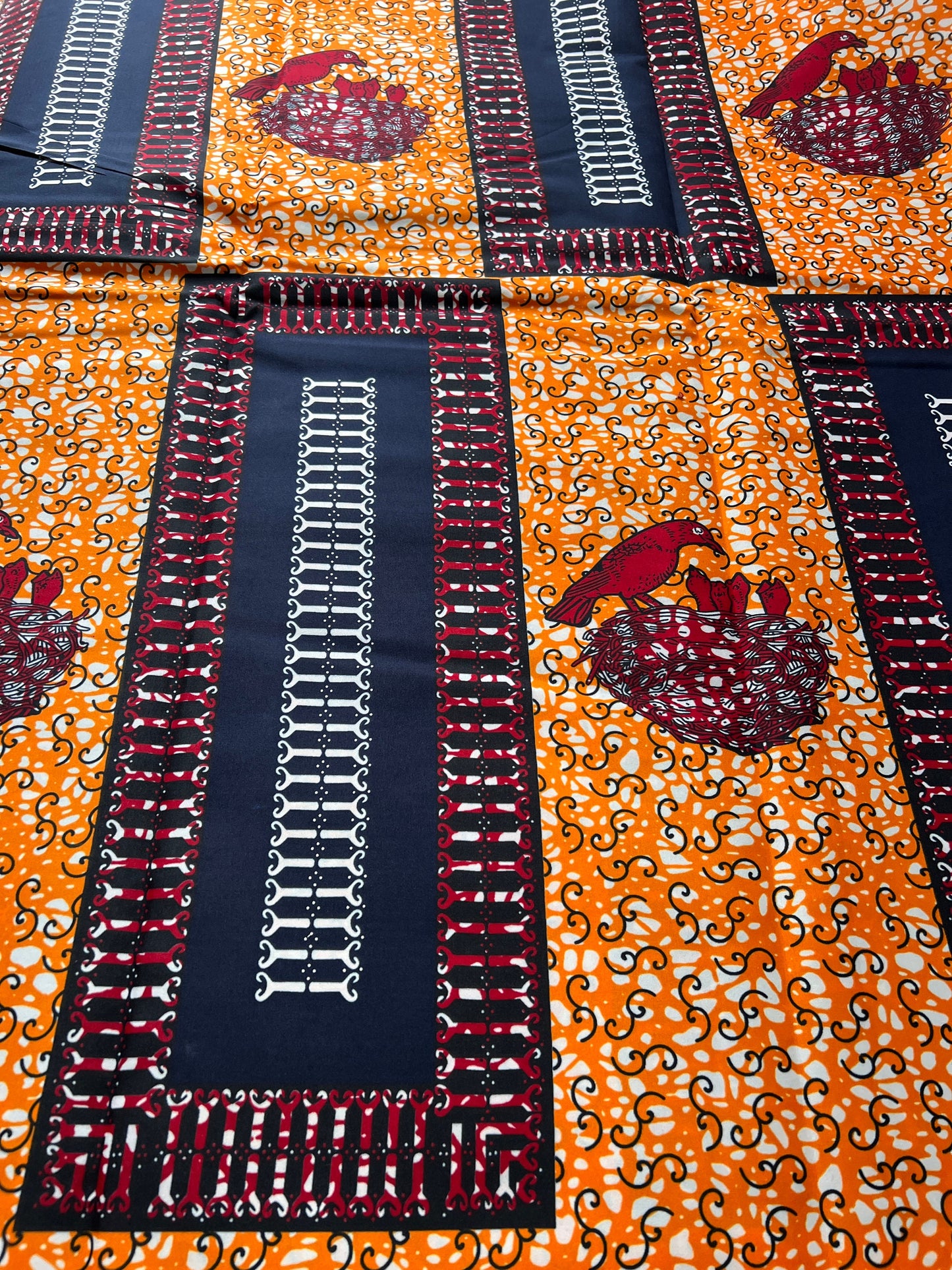 Polycotton African Fabric 6 Yards Soft Ankara Wax Print Material