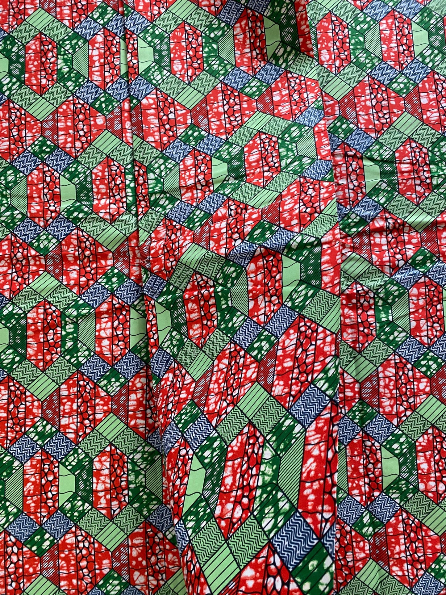 Polycotton African Fabric 6 Yards Soft Ankara Wax Print Material
