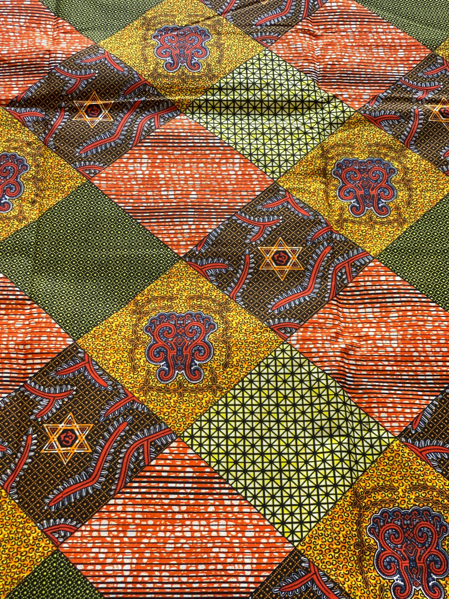 Polycotton African Fabric 6 Yards Soft Ankara Wax Print Material