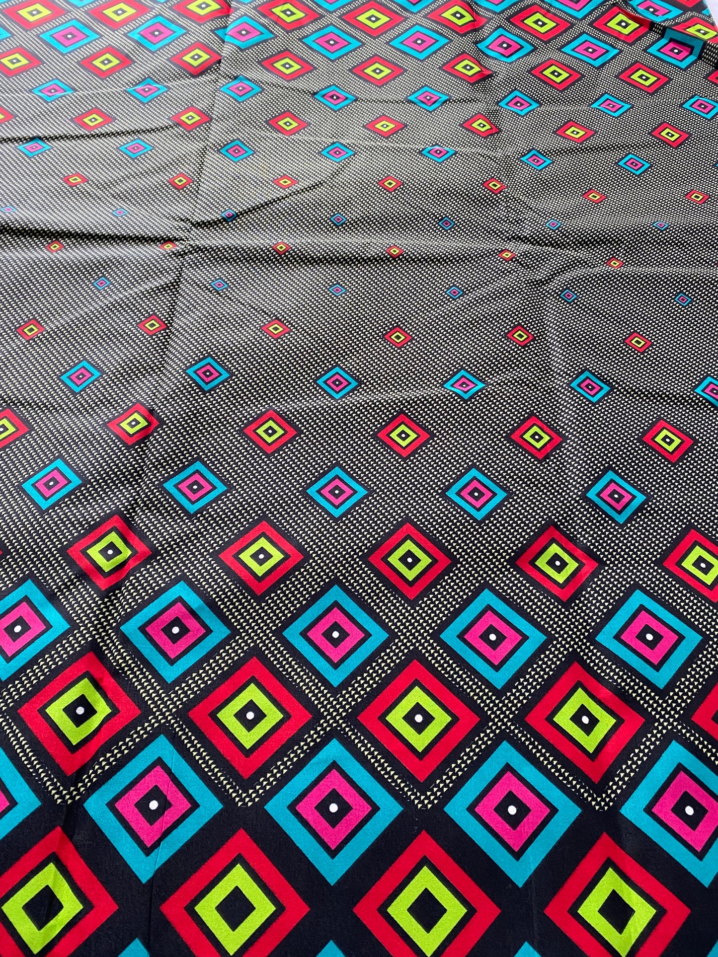 Polycotton African Fabric 6 Yards Soft Ankara Wax Print Material