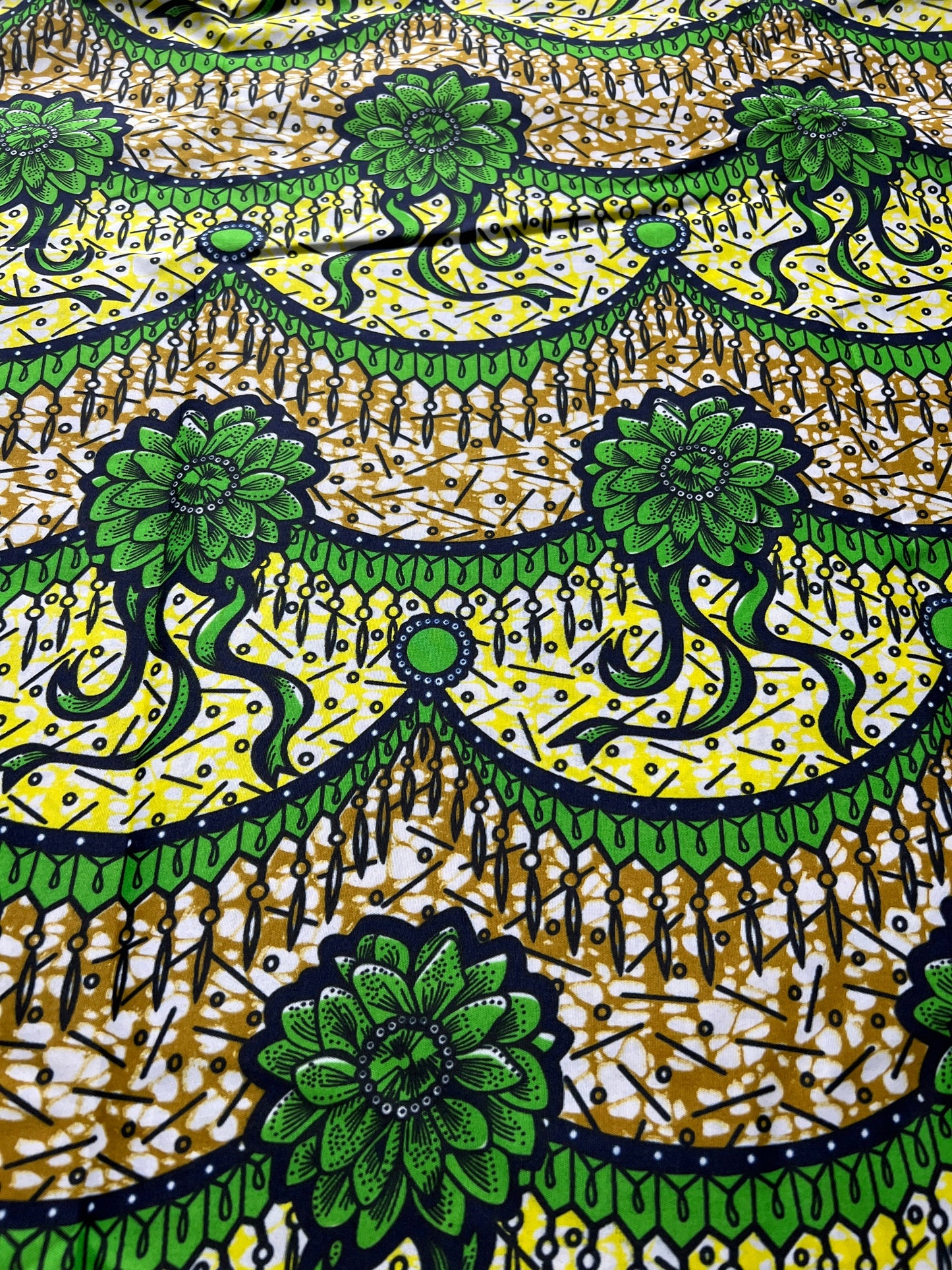 Polycotton African Fabric 6 Yards Soft Ankara Wax Print Material