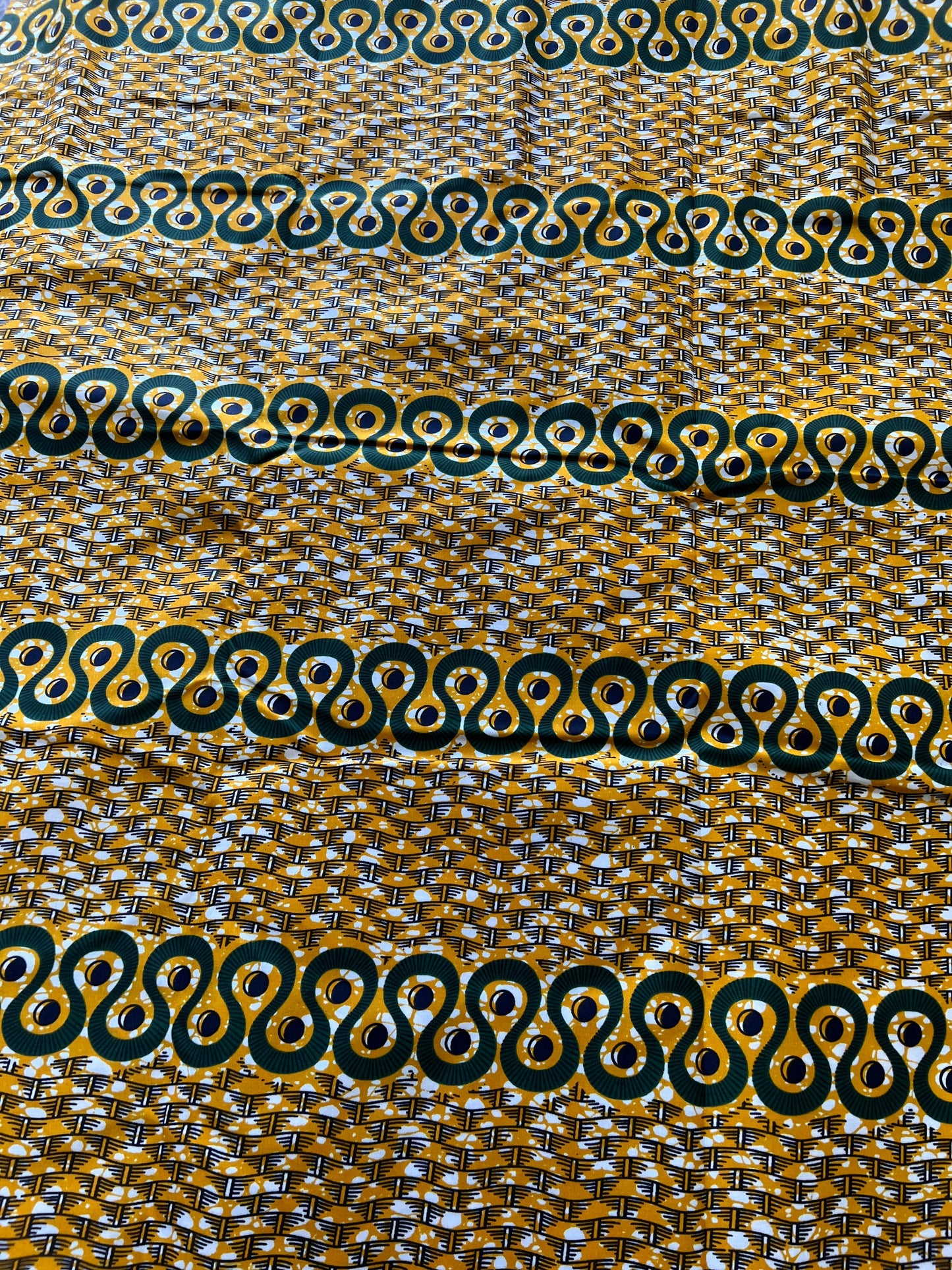 Polycotton African Fabric 6 Yards Soft Ankara Wax Print Material