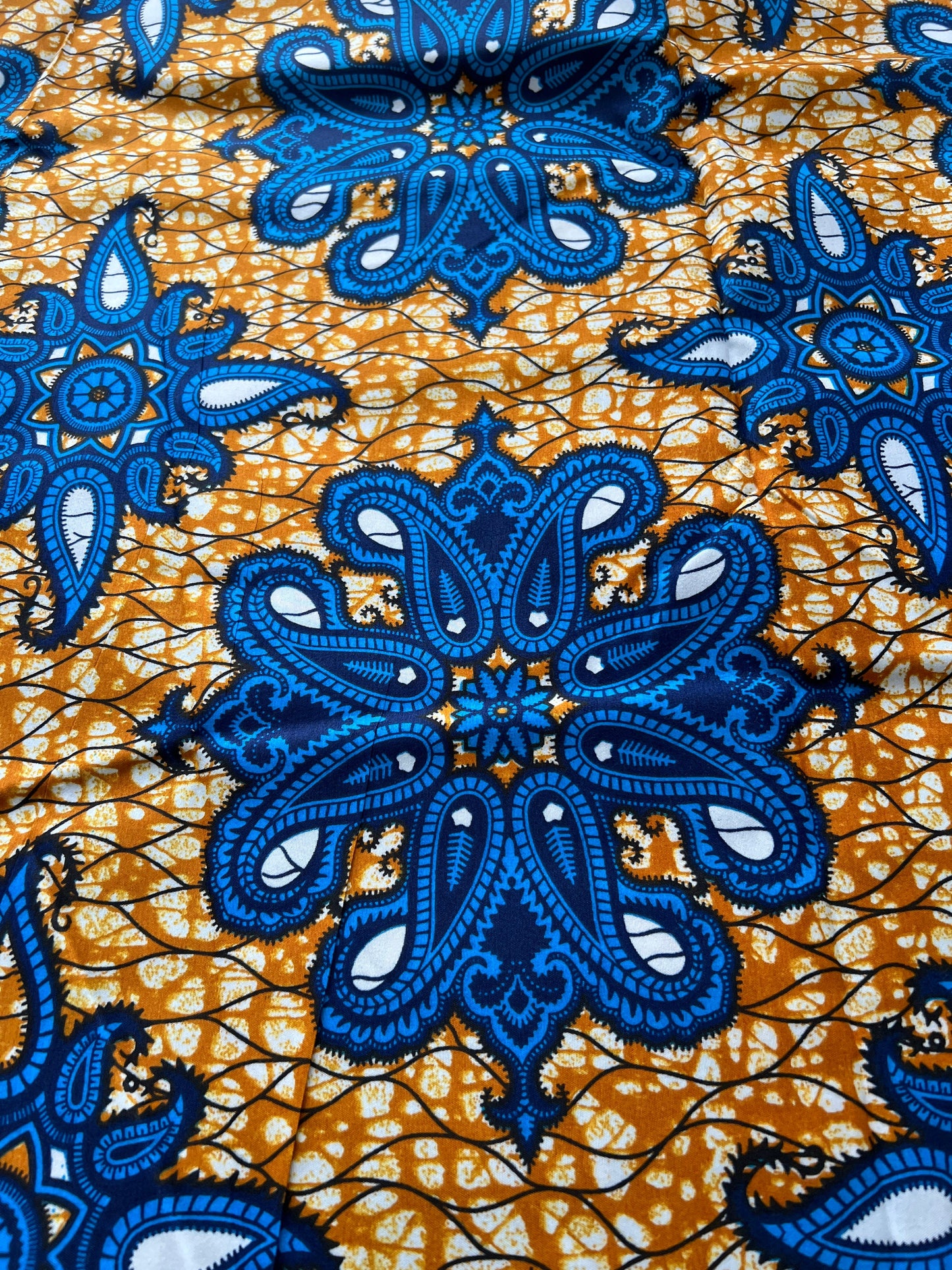 Polycotton African Fabric 6 Yards Soft Ankara Wax Print Material