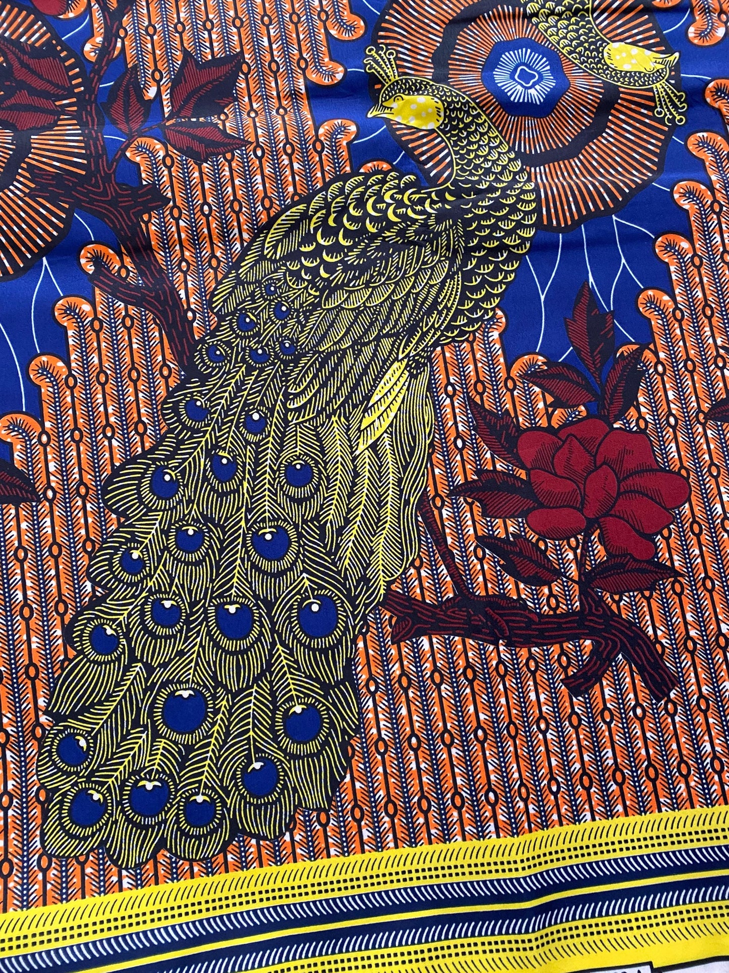 Polycotton African Fabric 6 Yards Soft Ankara Wax Print Material