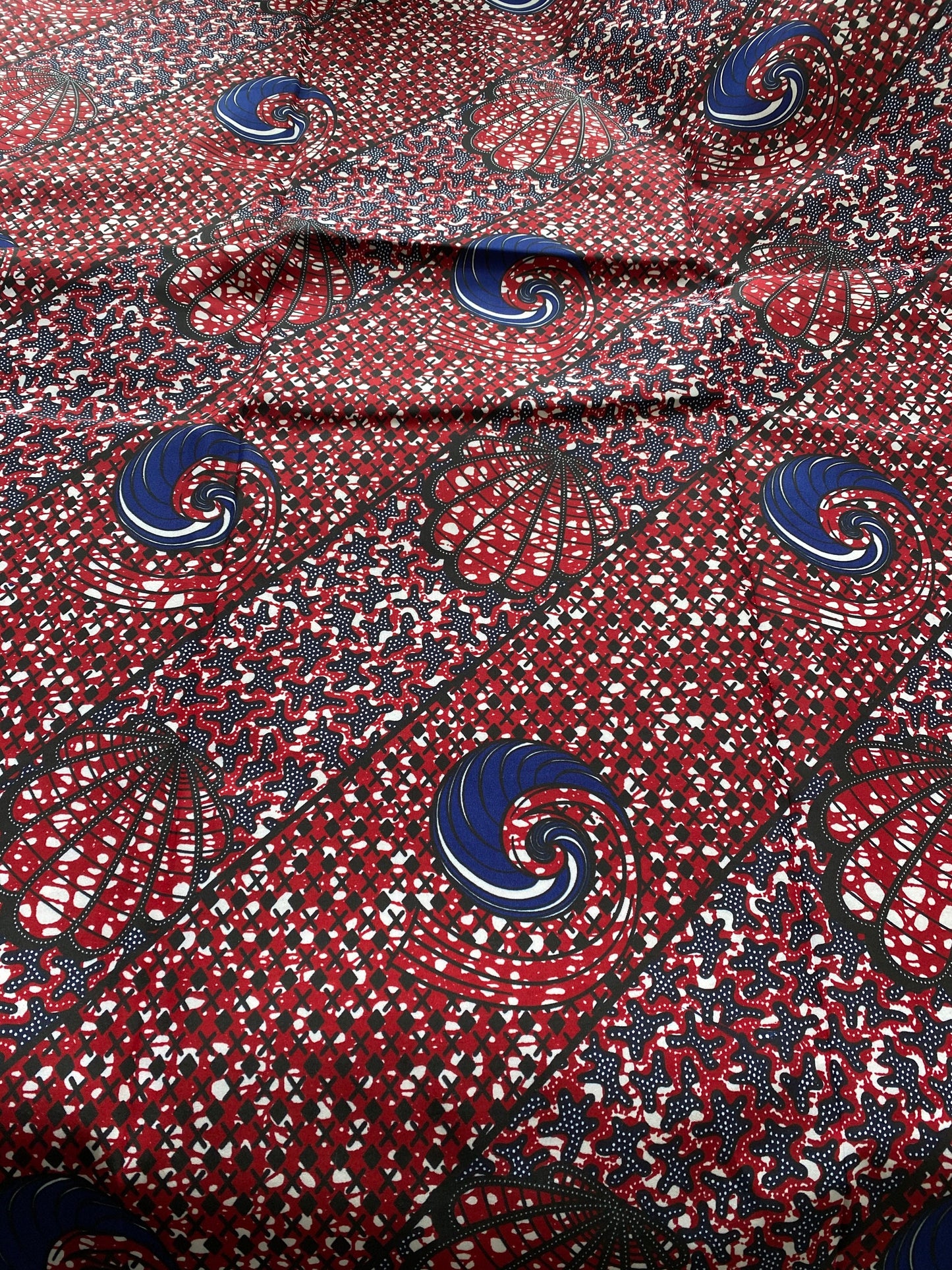 Polycotton African Fabric 6 Yards Soft Ankara Wax Print Material