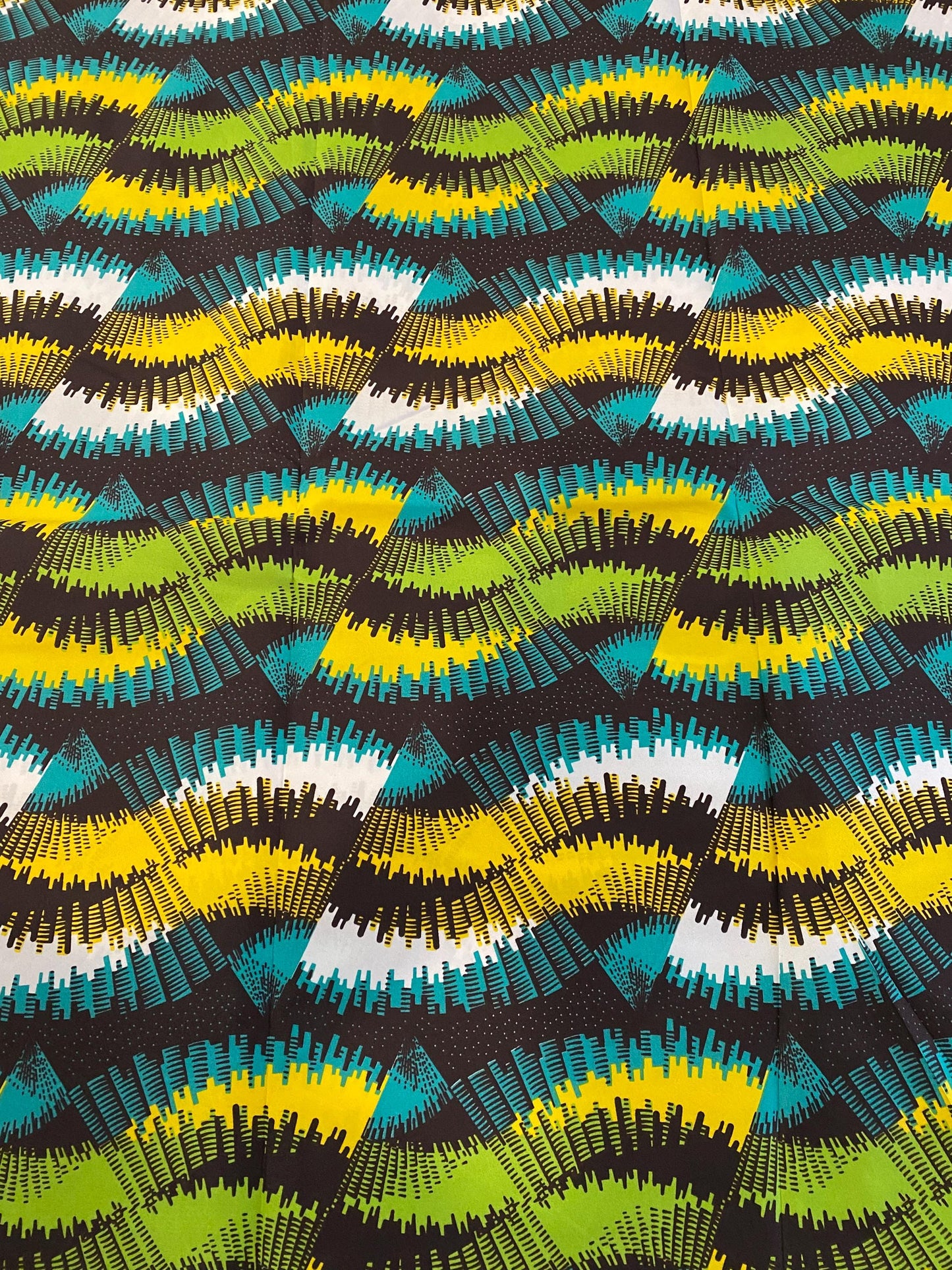 Polycotton African Fabric 6 Yards Soft Ankara Wax Print Material