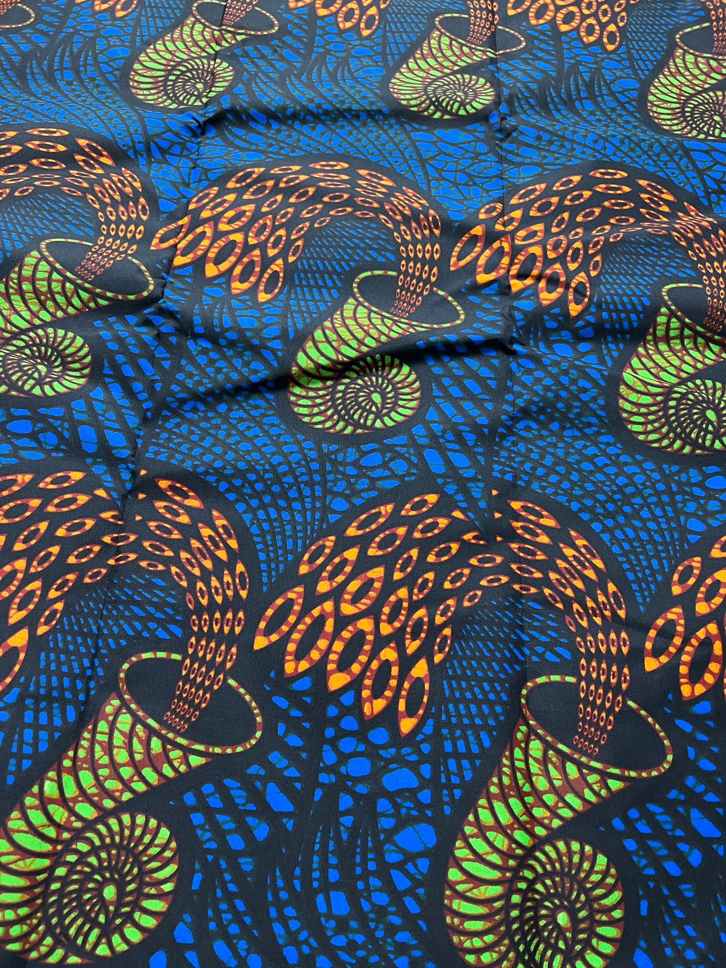 Polycotton African Fabric 6 Yards Soft Ankara Wax Print Material
