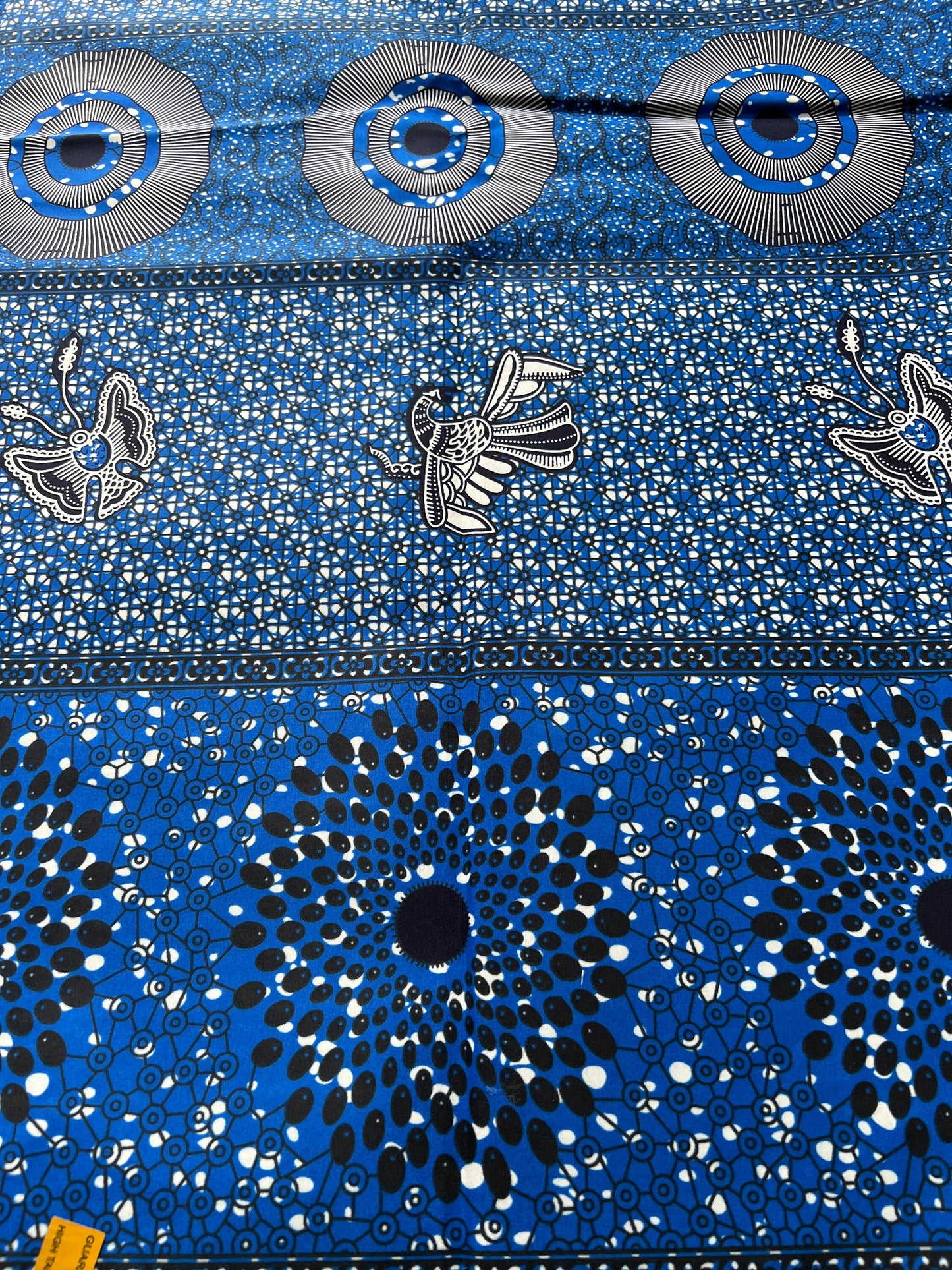 Polycotton African Fabric 6 Yards Soft Ankara Wax Print Material