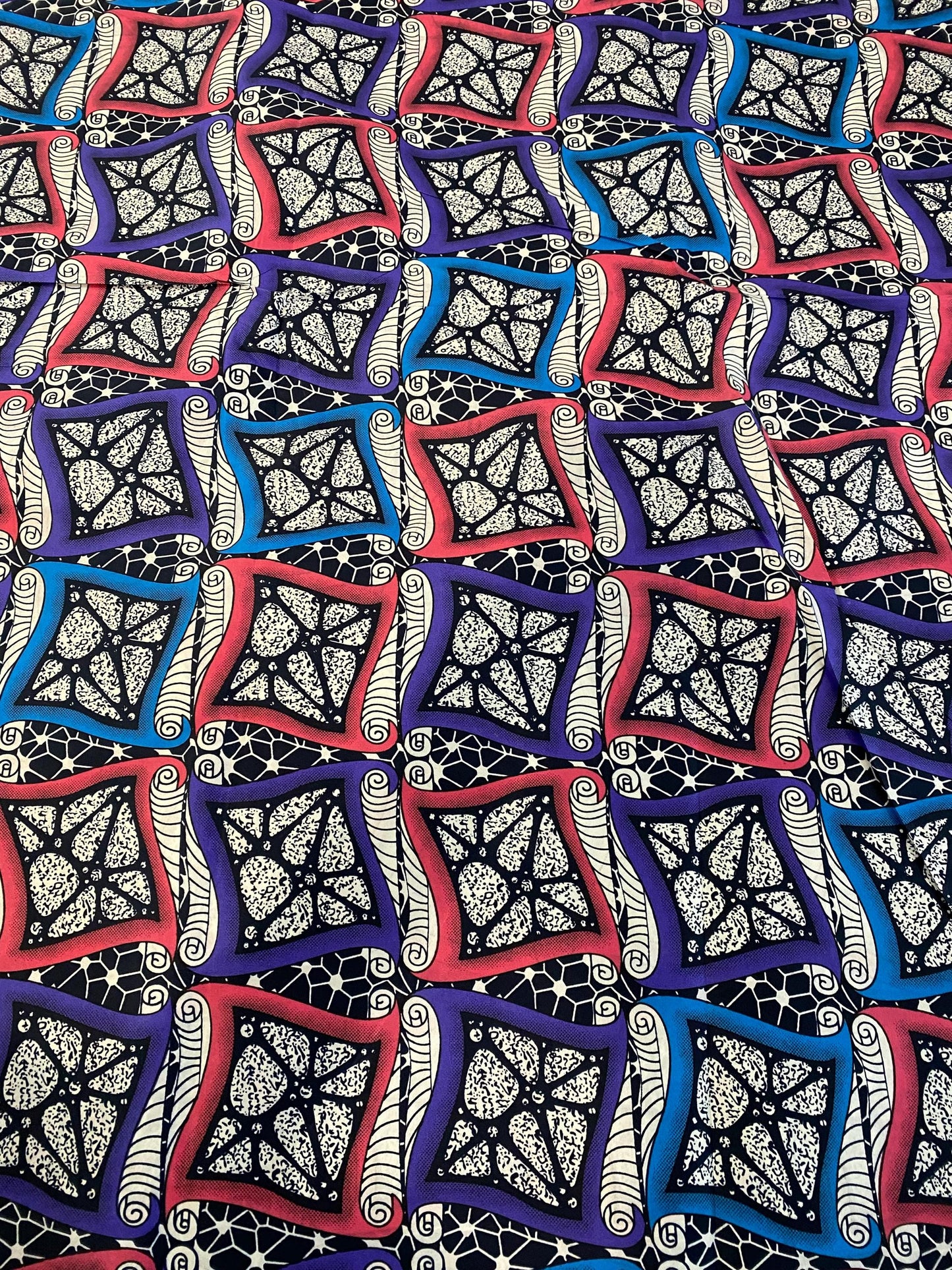 Polycotton African Fabric 6 Yards Soft Ankara Wax Print Material