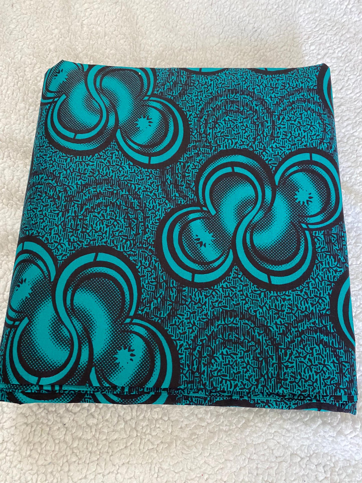 Polycotton African Fabric 6 Yards Soft Ankara Wax Print Material