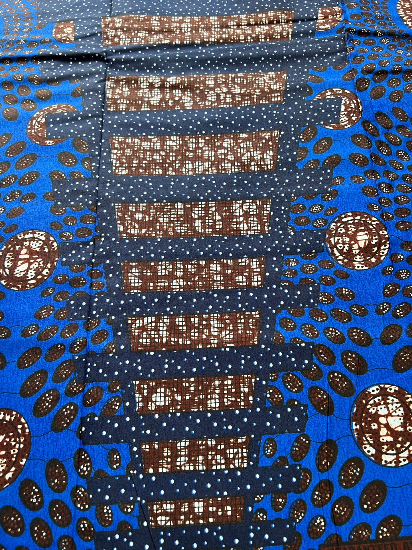 Polycotton African Fabric 6 Yards Soft Ankara Wax Print Material