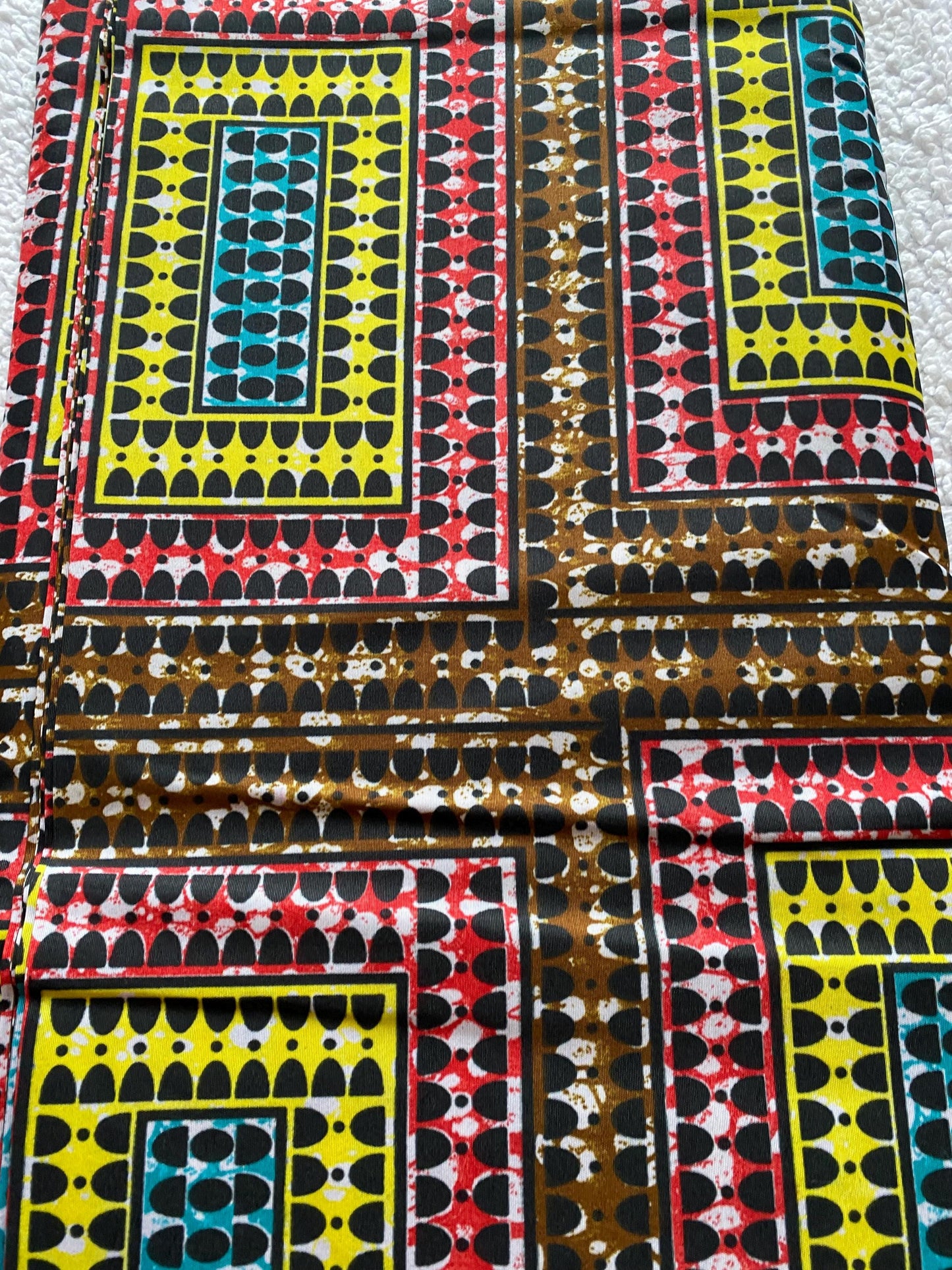 Polycotton African Fabric 6 Yards Soft Ankara Wax Print Material