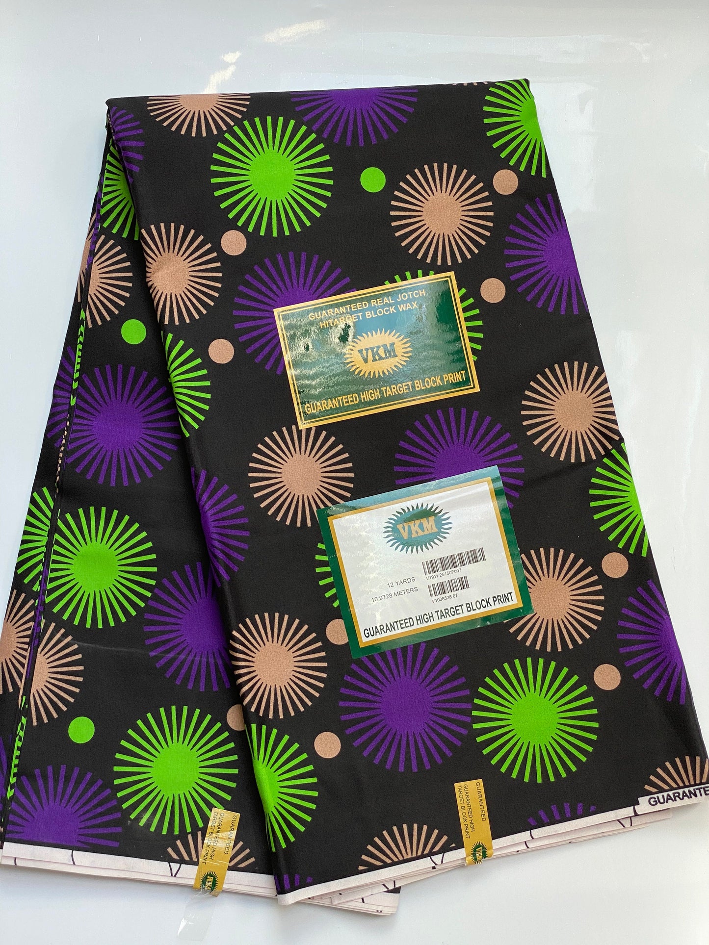 Polycotton African Fabric 6 Yards Soft Ankara Wax Print Material