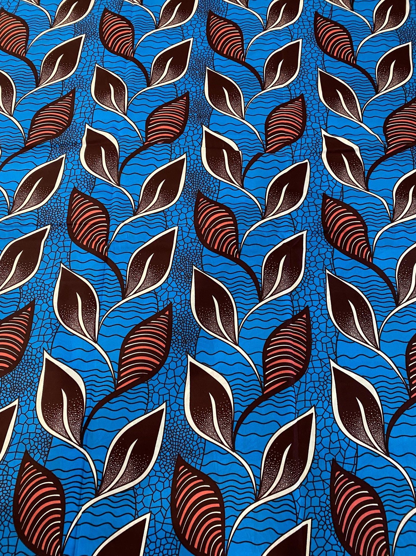 Polycotton African Fabric 6 Yards Soft Ankara Wax Print Material