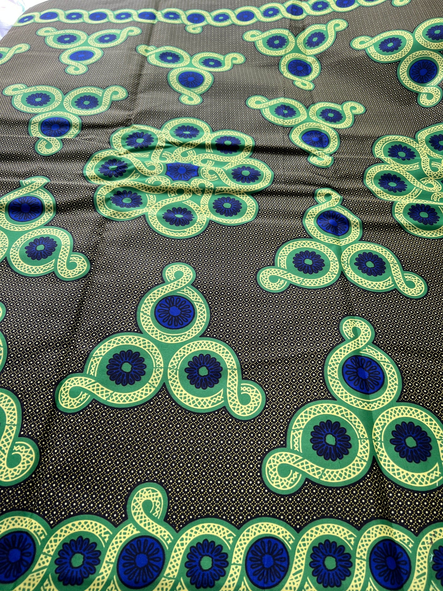 Polycotton African Fabric 6 Yards Soft Ankara Wax Print Material