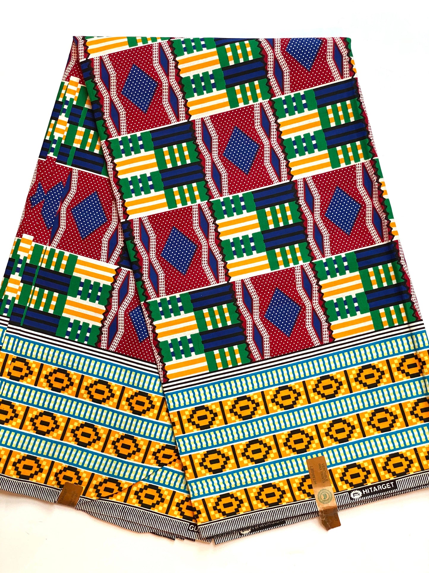 Genuine Kente top supreme wax African fabric.