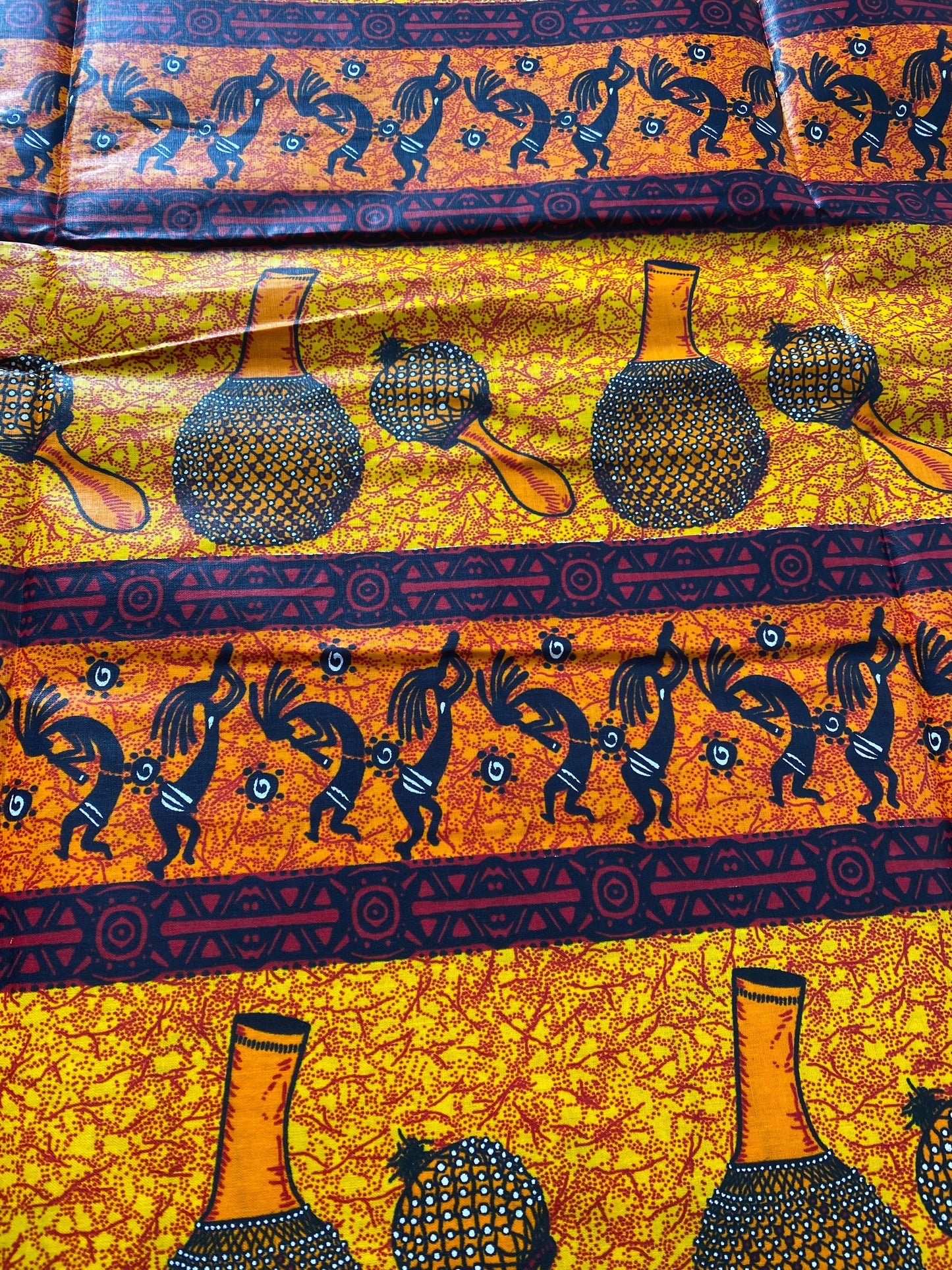 Mud Print Fabric 6 Yards African Tribal Wax Print Cloth