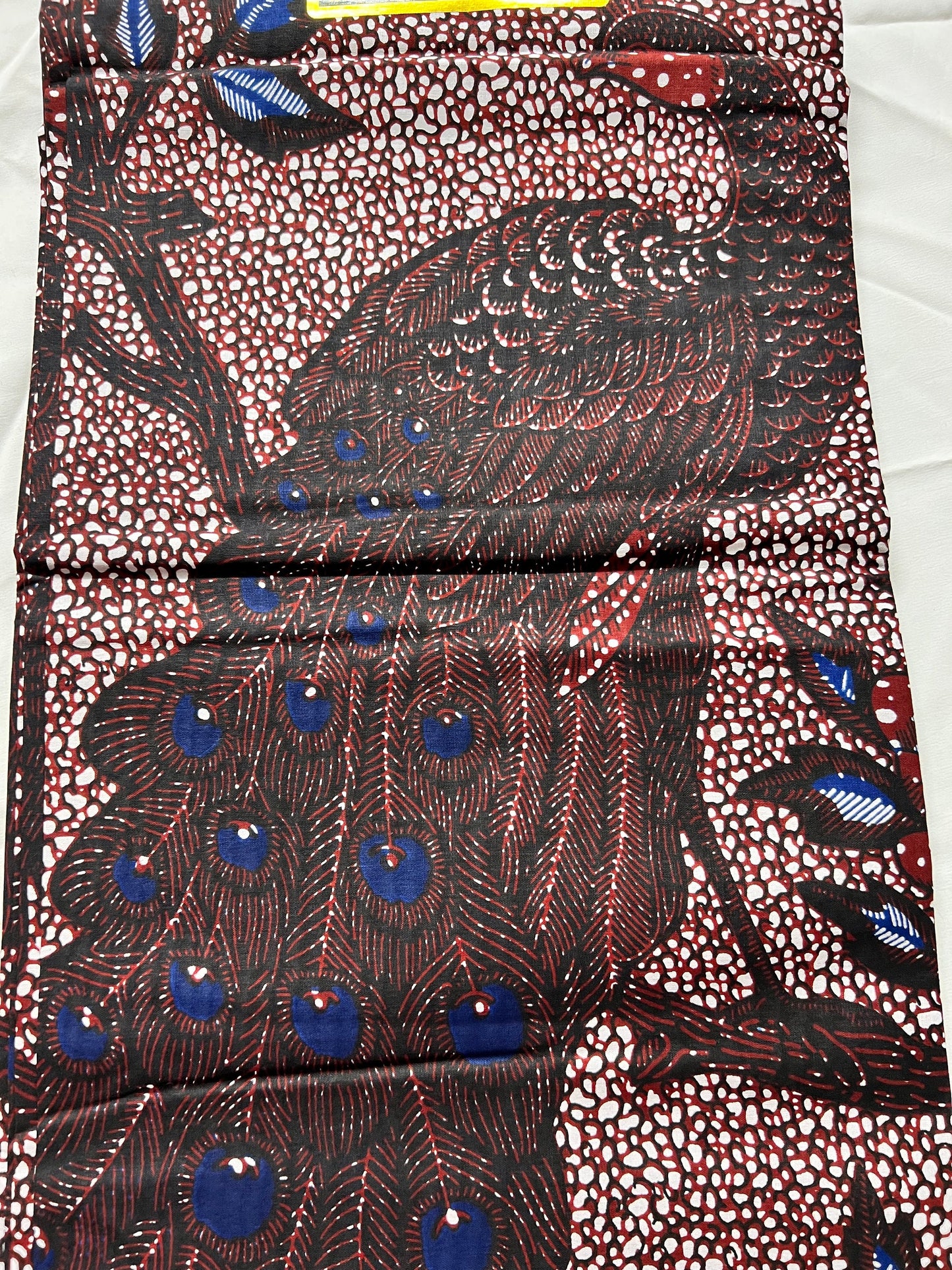 African Ankara Wax Print Fabric, 100% Cotton, 6 Yards