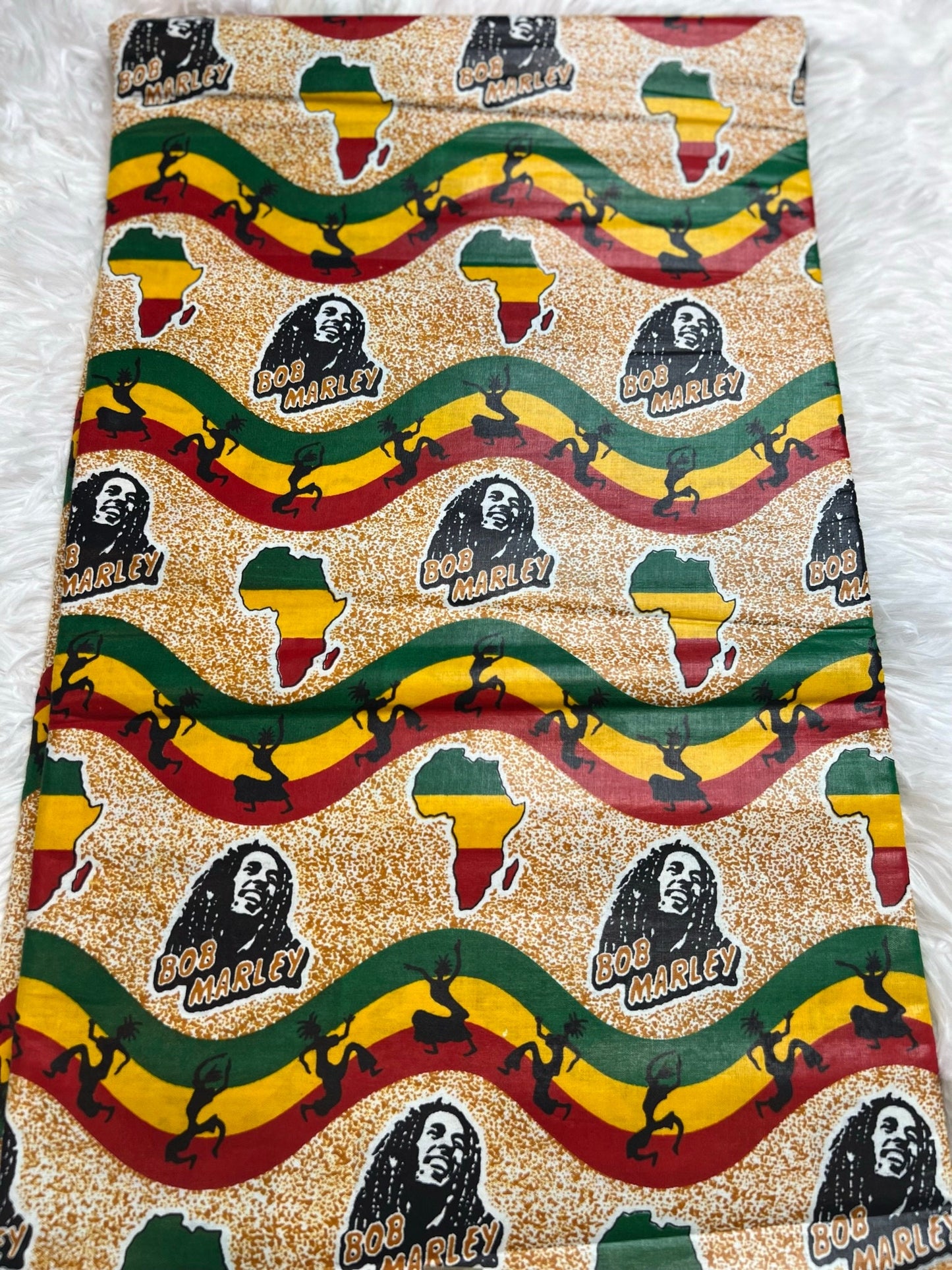 Mud Print Fabric 6 Yards African Tribal Wax Print Cloth