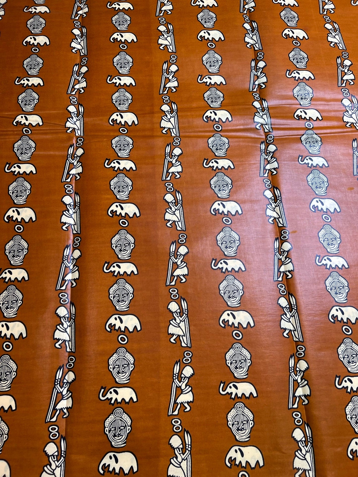 Mud Print Fabric 6 Yards African Tribal Wax Print Cloth