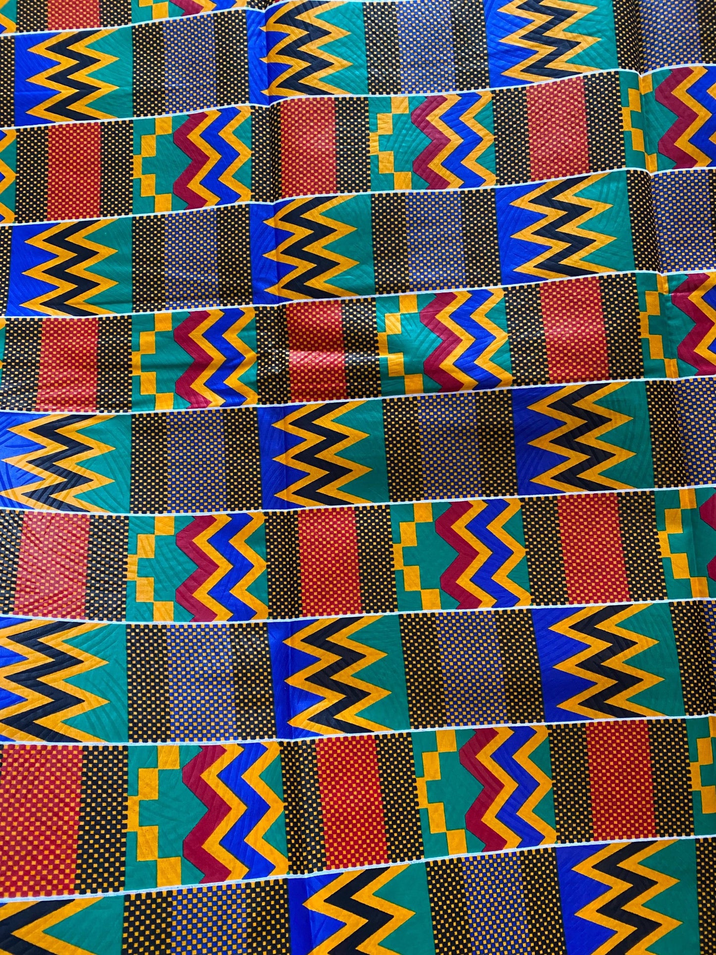 Genuine Kente top supreme wax African fabric.
