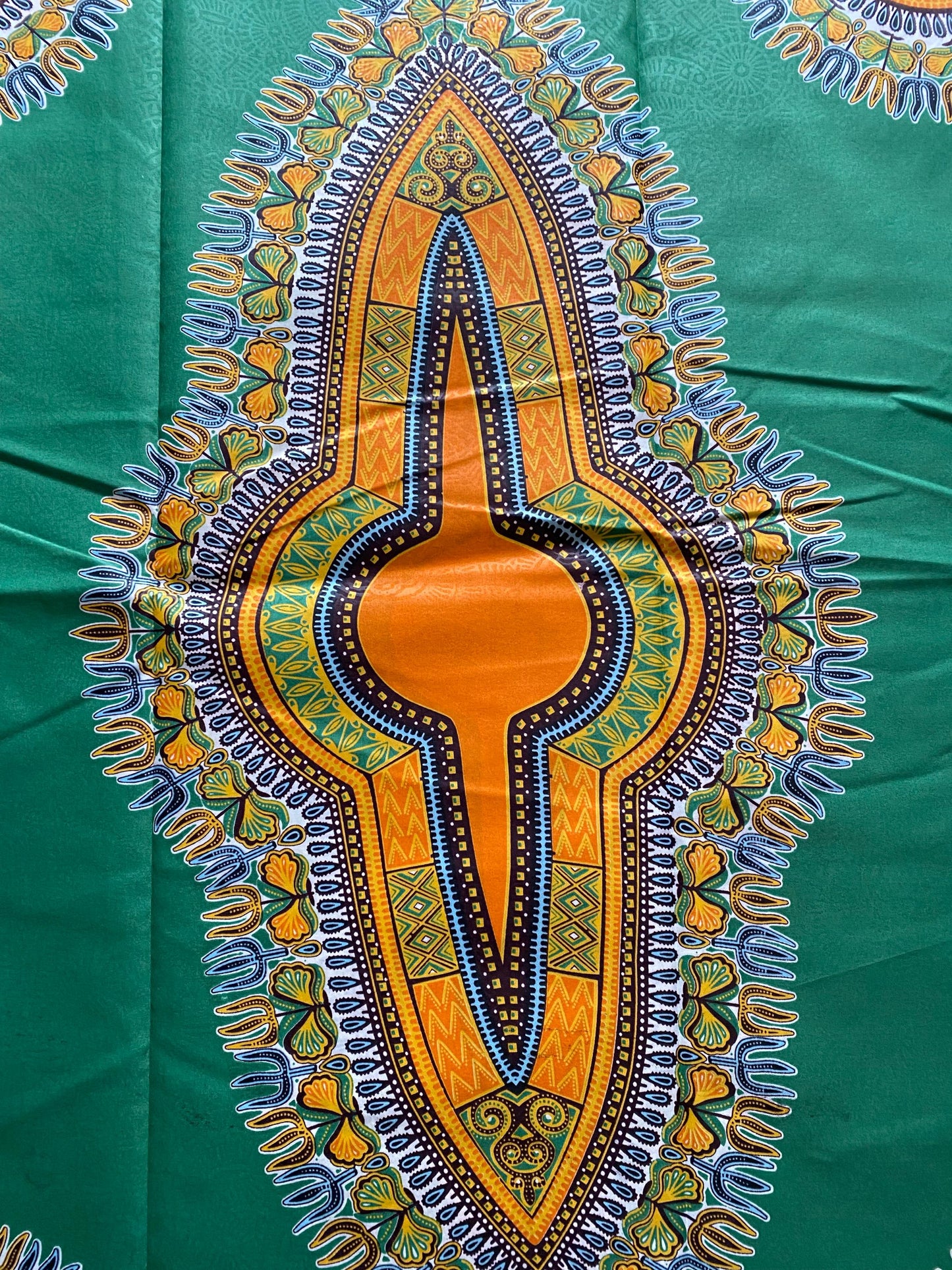 Dashiki African Wax Print: Angelina Cotton Fabric, 6 Yards