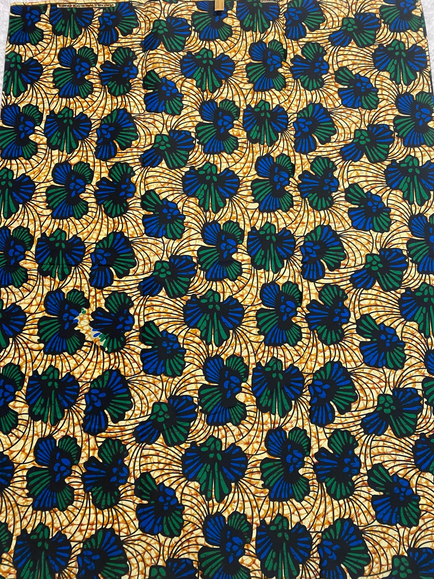 Polycotton African Fabric 6 Yards Soft Ankara Wax Print Material