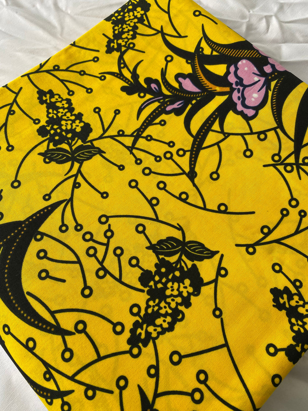 Bold Ankara African Print Fabric: 6 Yards 100% Cotton Wax Print