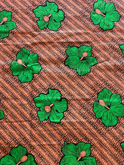 Polycotton African Fabric 6 Yards Soft Ankara Wax Print Material