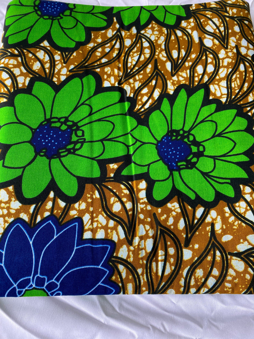 Bold Ankara African Print Fabric: 6 Yards 100% Cotton Wax Print