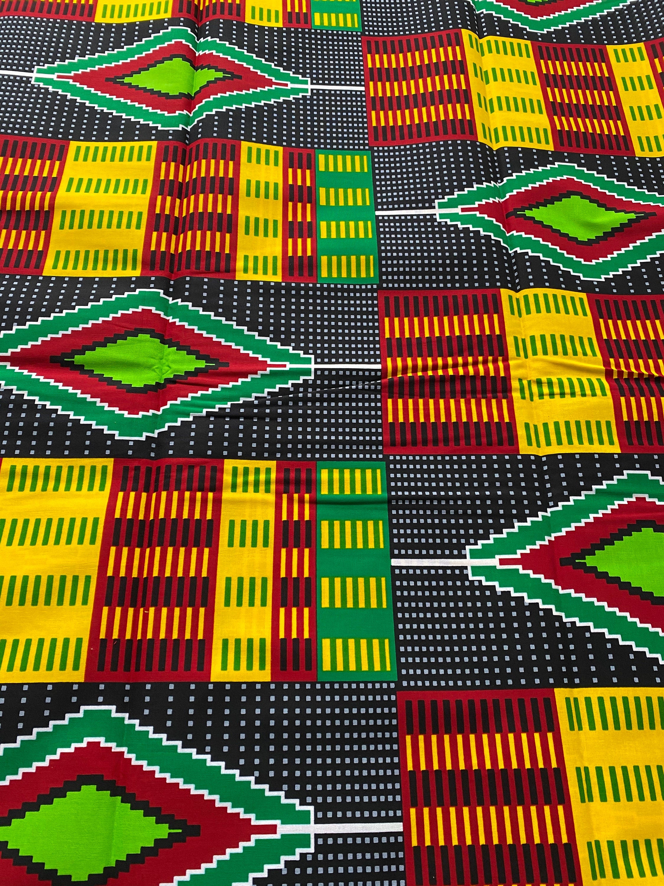 Genuine Kente top supreme wax African fabric.