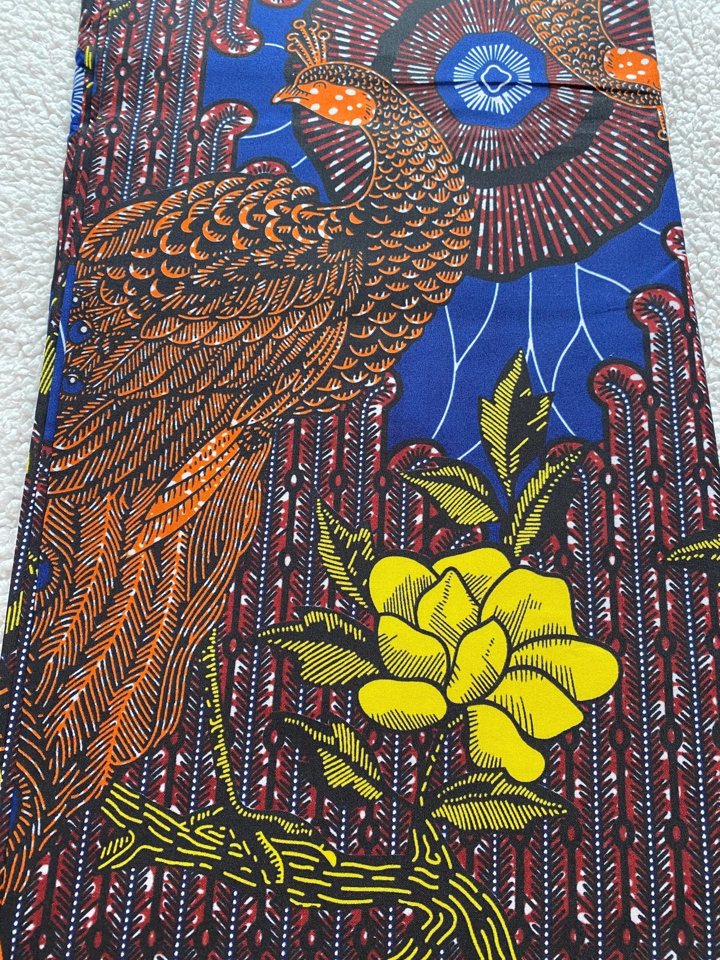 Polycotton African Fabric 6 Yards Soft Ankara Wax Print Material