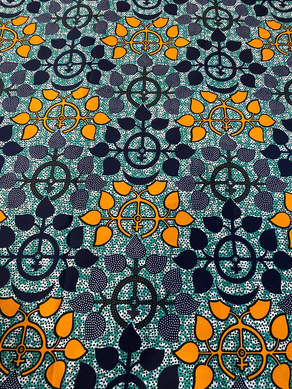 Polycotton African Fabric 6 Yards Soft Ankara Wax Print Material