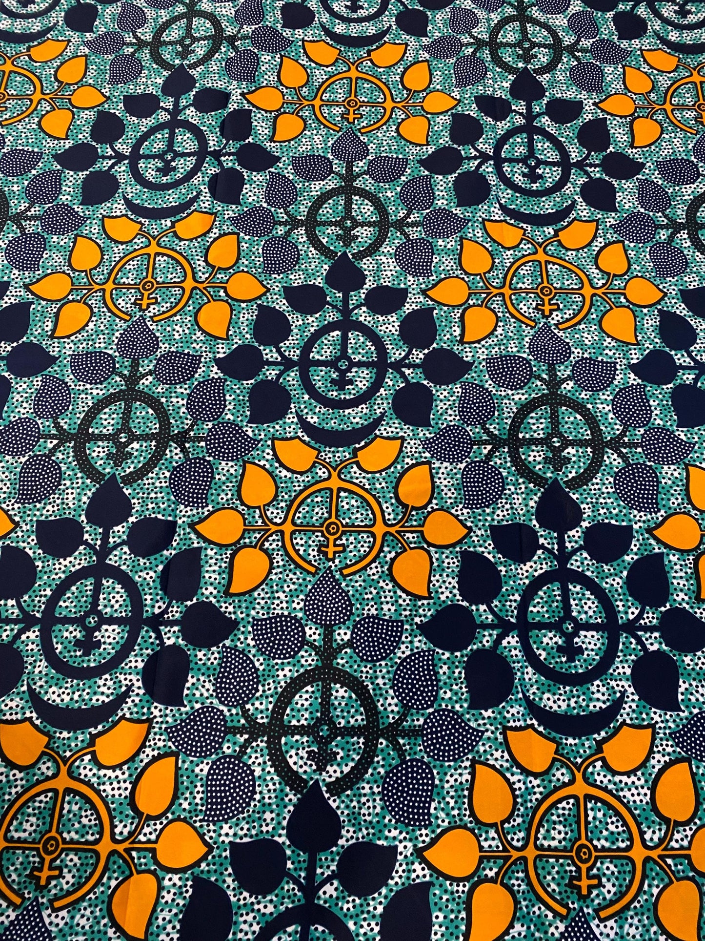 Polycotton African Fabric 6 Yards Soft Ankara Wax Print Material