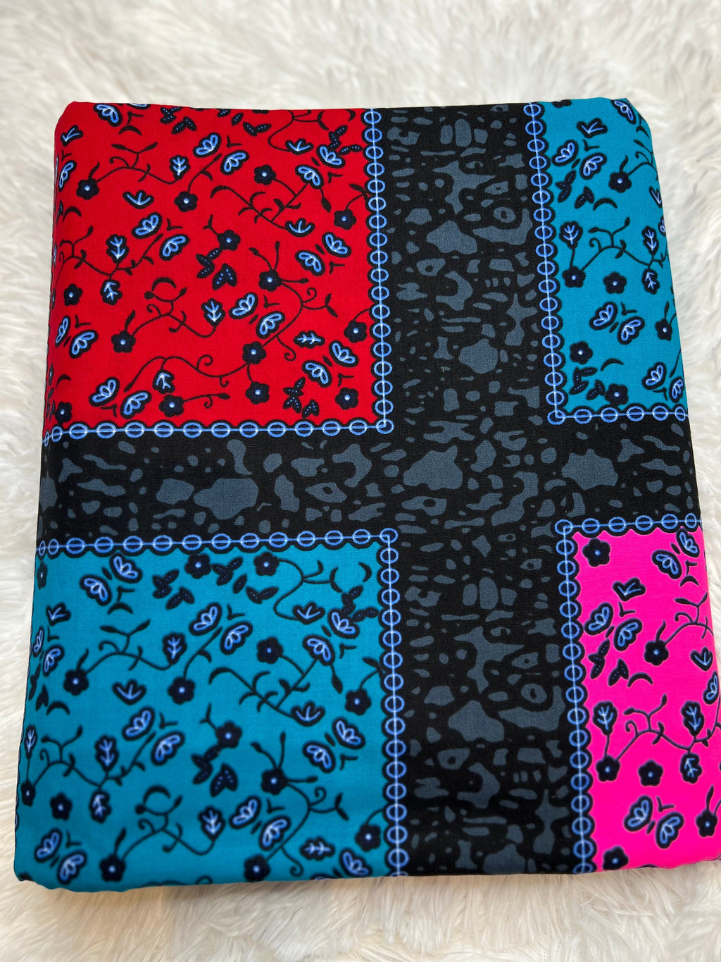 6 Yards 100% Cotton Ankara Wax Print Fabric African Print for Dressmaking, Quilting & Home Décor