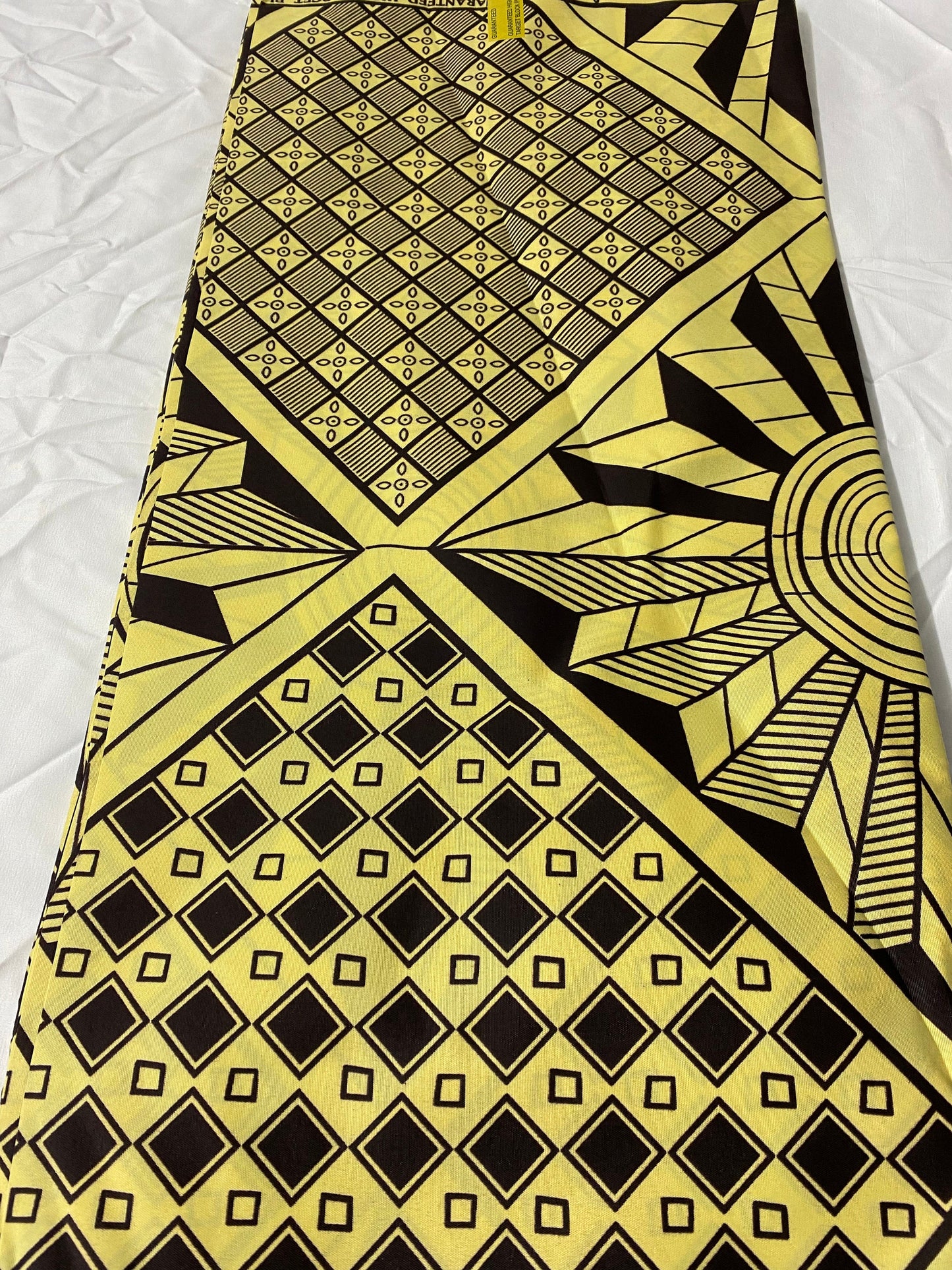 Polycotton African Fabric 6 Yards Soft Ankara Wax Print Material