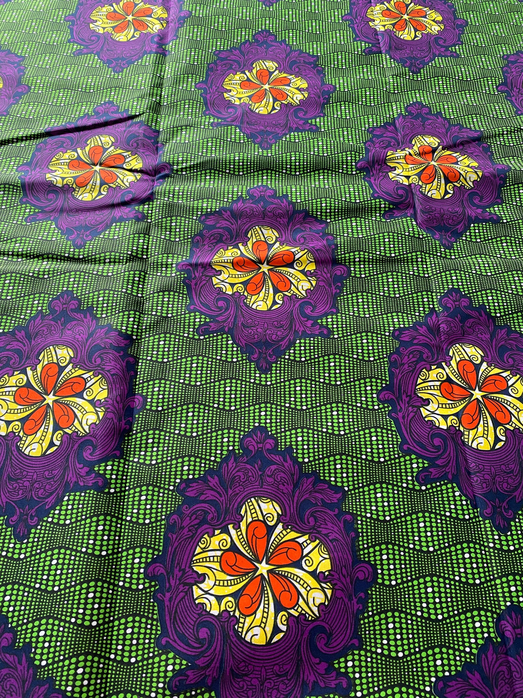 Polycotton African Fabric 6 Yards Soft Ankara Wax Print Material