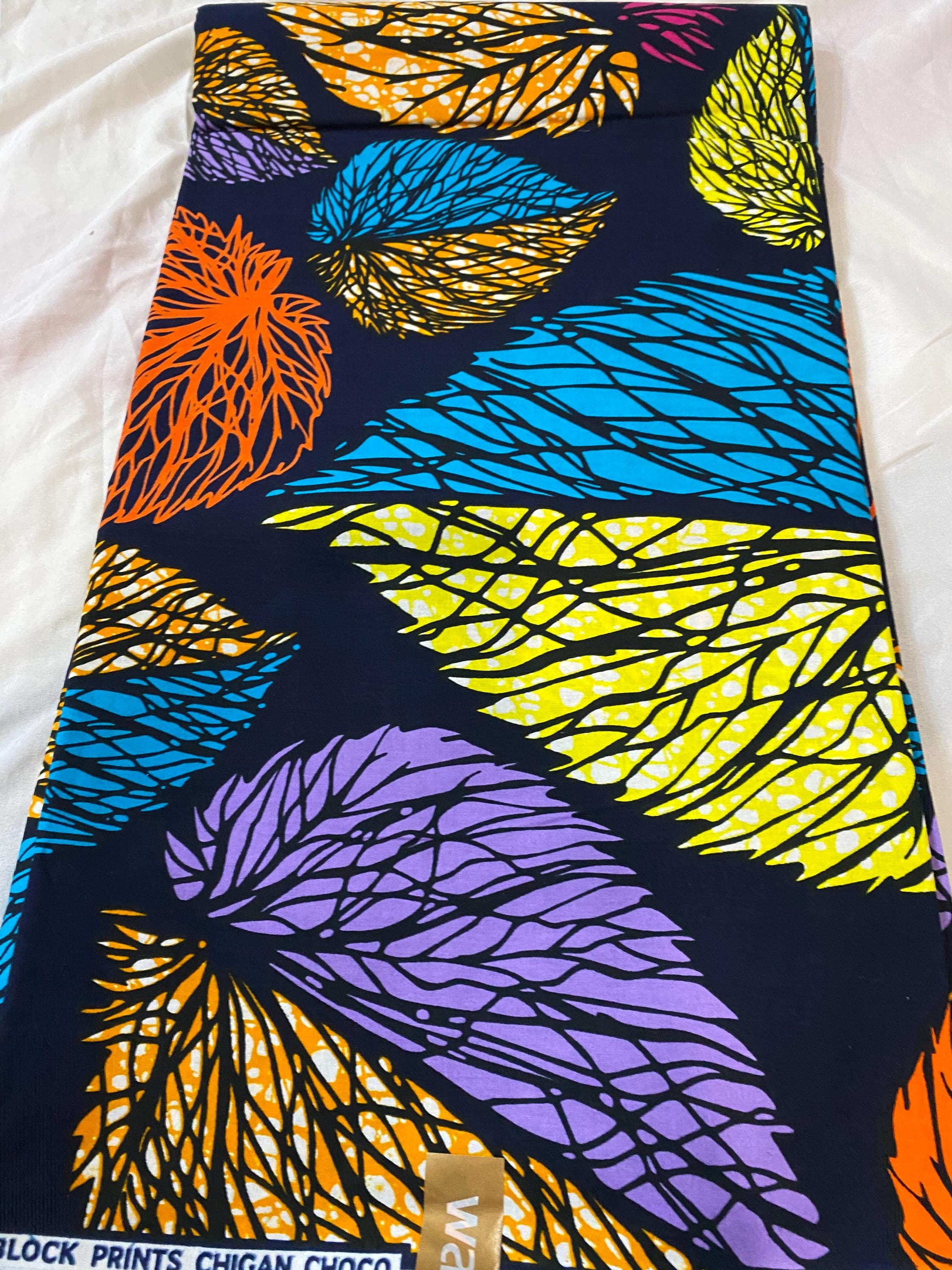 6 Yards 100% Cotton Ankara Wax Print Fabric African Print for Dressmaking, Quilting & Home Décor