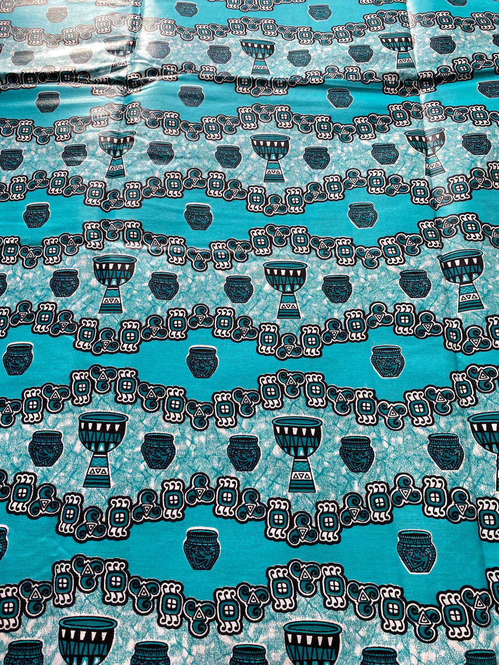 Mud Print Fabric 6 Yards African Tribal Wax Print Cloth