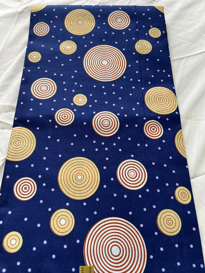 Polycotton African Fabric 6 Yards Soft Ankara Wax Print Material