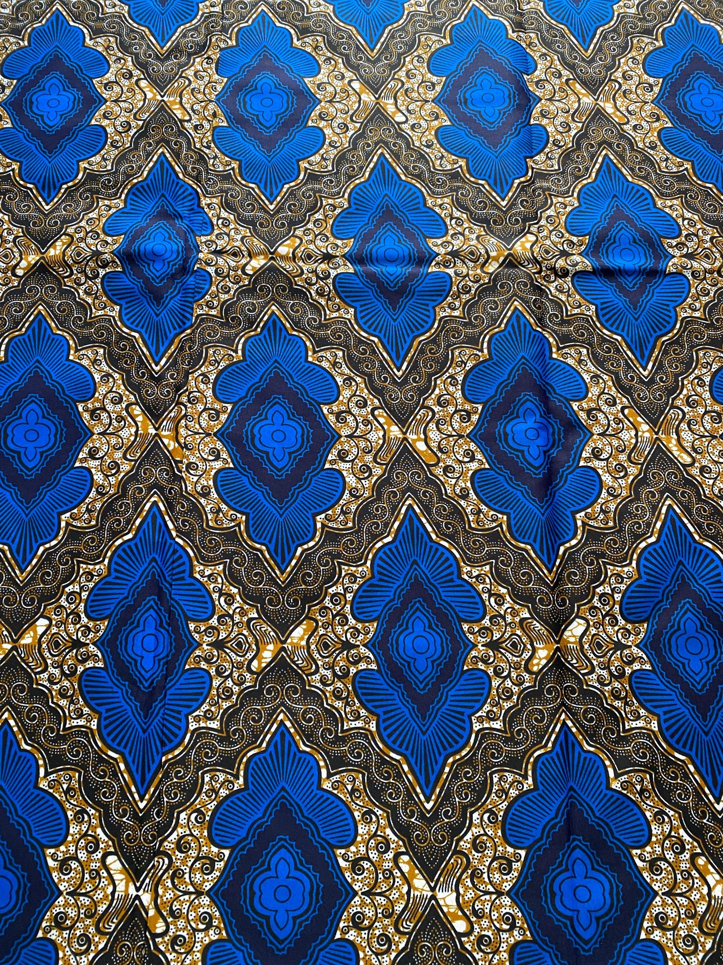 Polycotton African Fabric 6 Yards Soft Ankara Wax Print Material